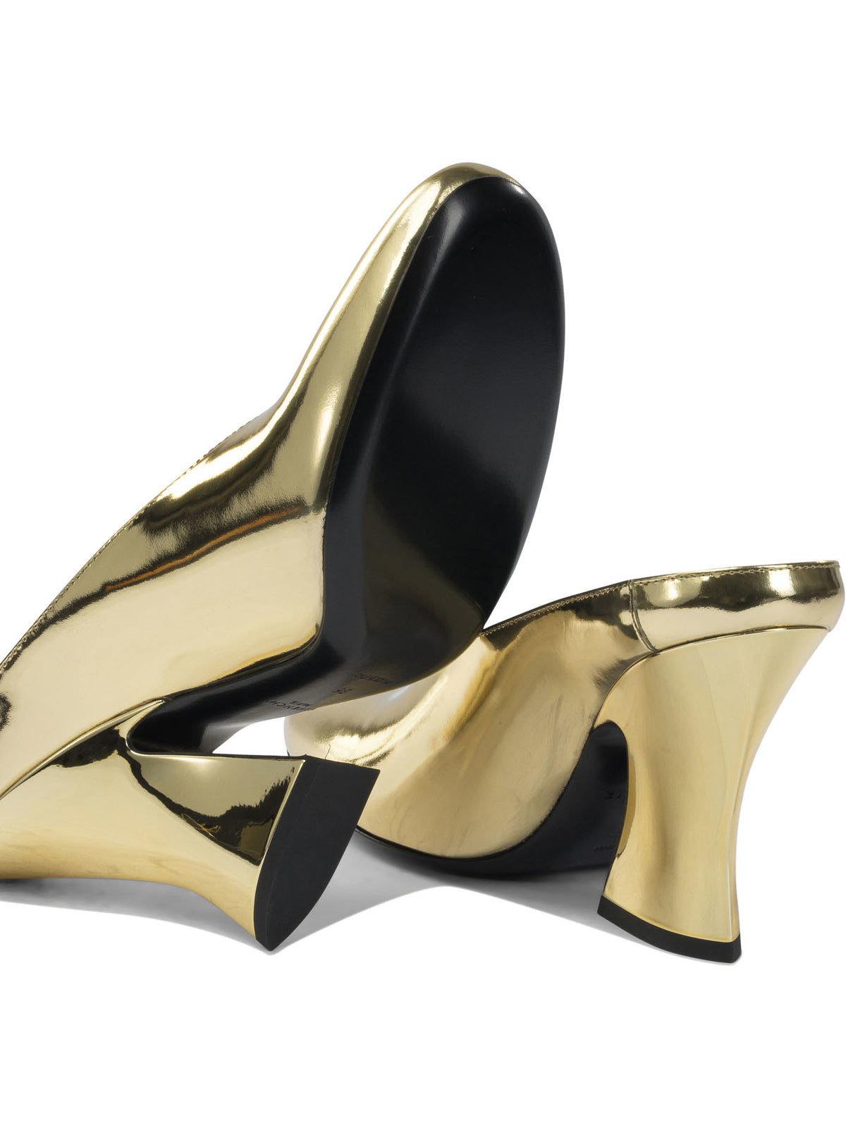 Givenchy "Sculpted" 95 mm heeled mule - Gold