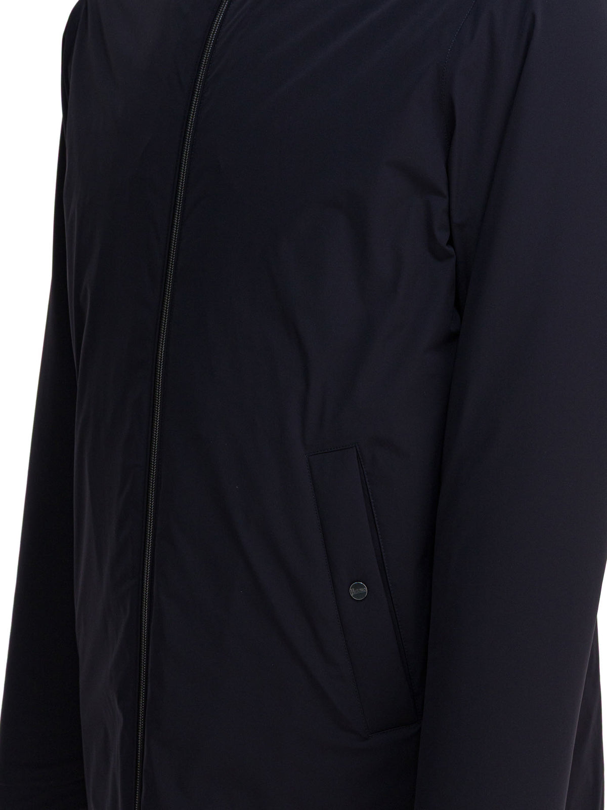 Herno "Resort" long nylon down jacket - Blue