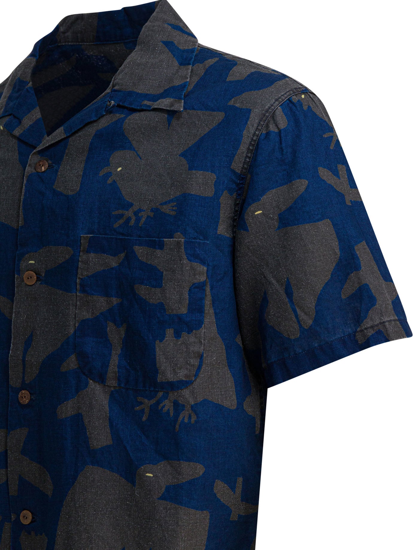 Kapital "Guiding Light" Aloha Shirt - Blue