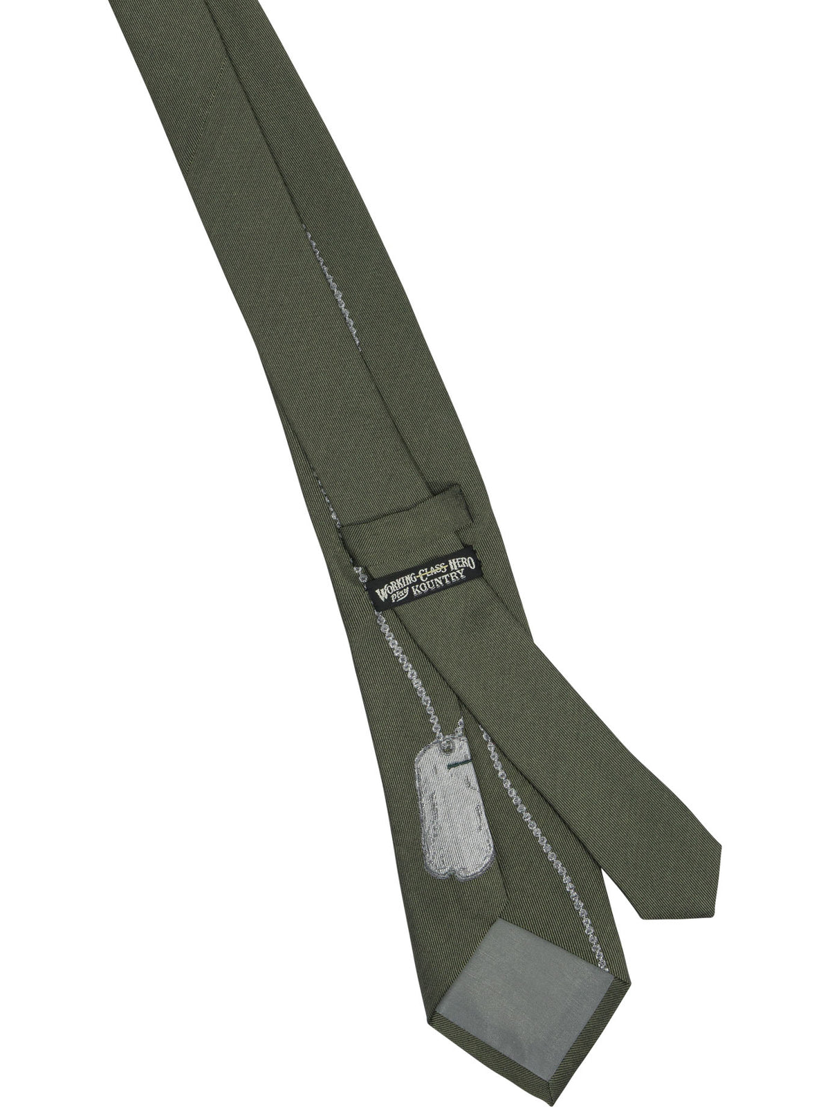 Kapital "Dog-Tag" Tie - Beige