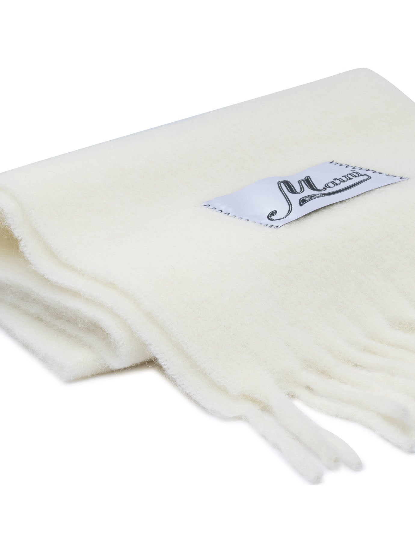 Marni Alpaca scarf - White