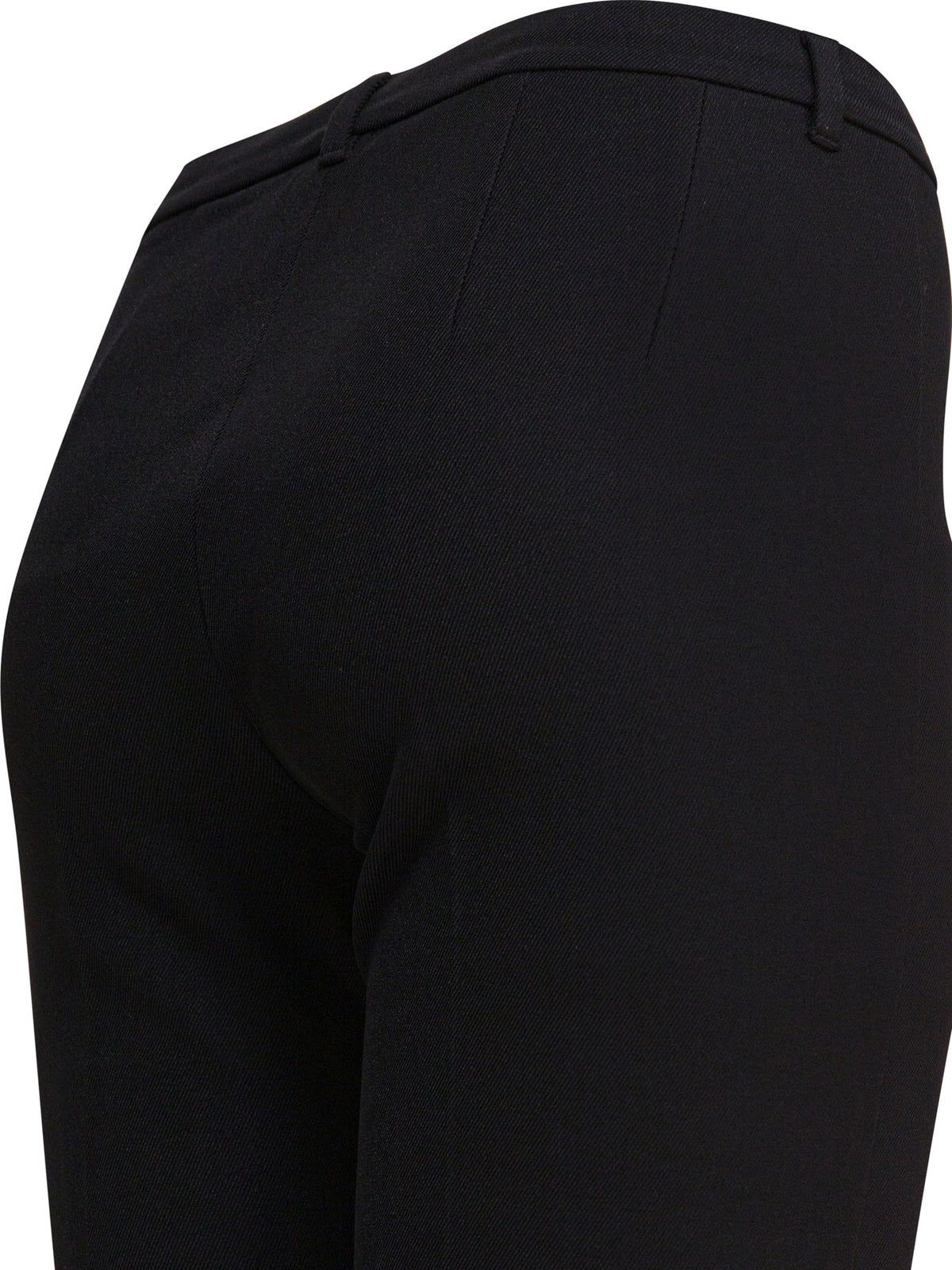 Max Mara Studio Stretch cotton blend pants - Black