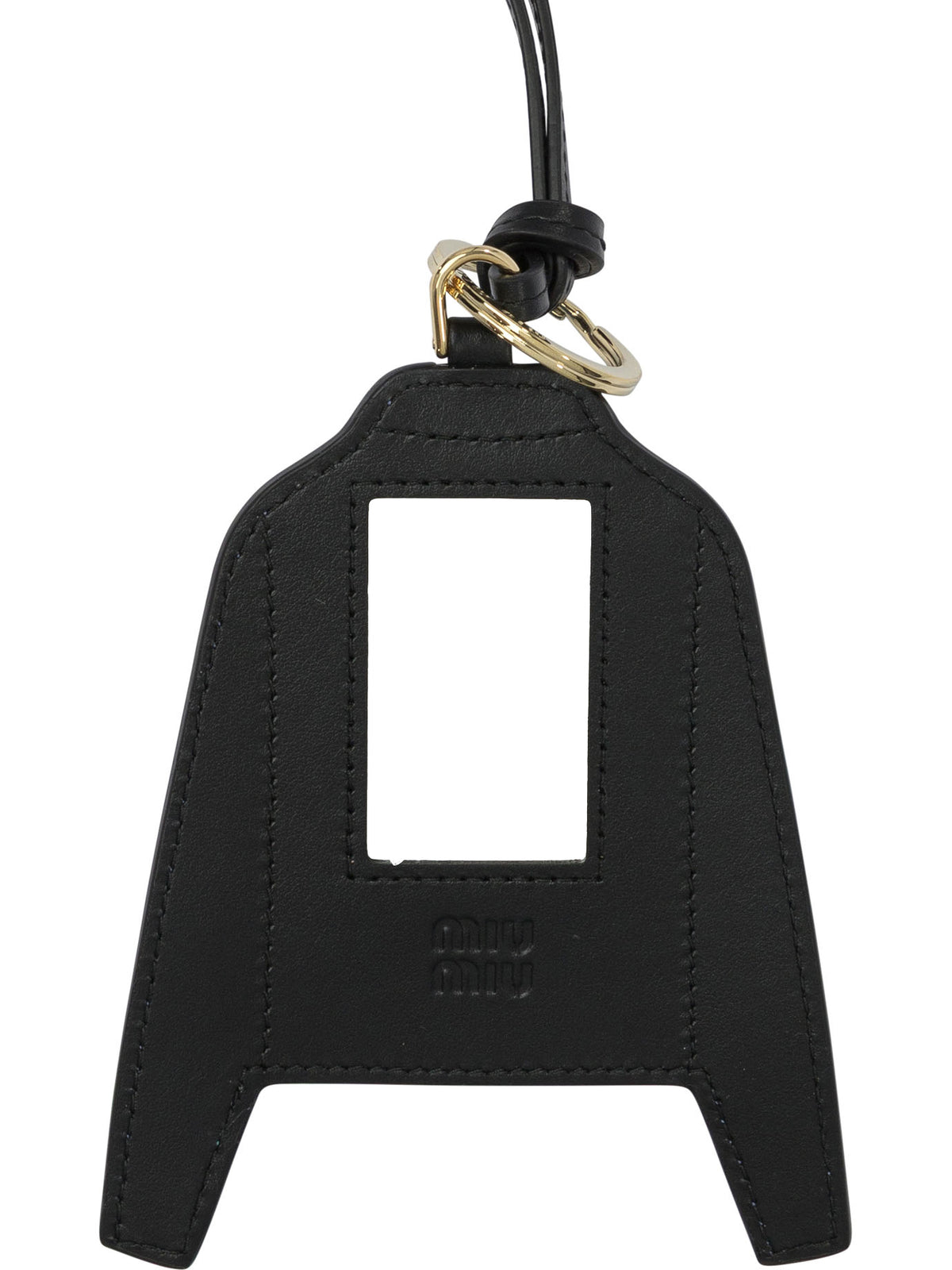 Miu Miu Leather keychain charm - Light Blue