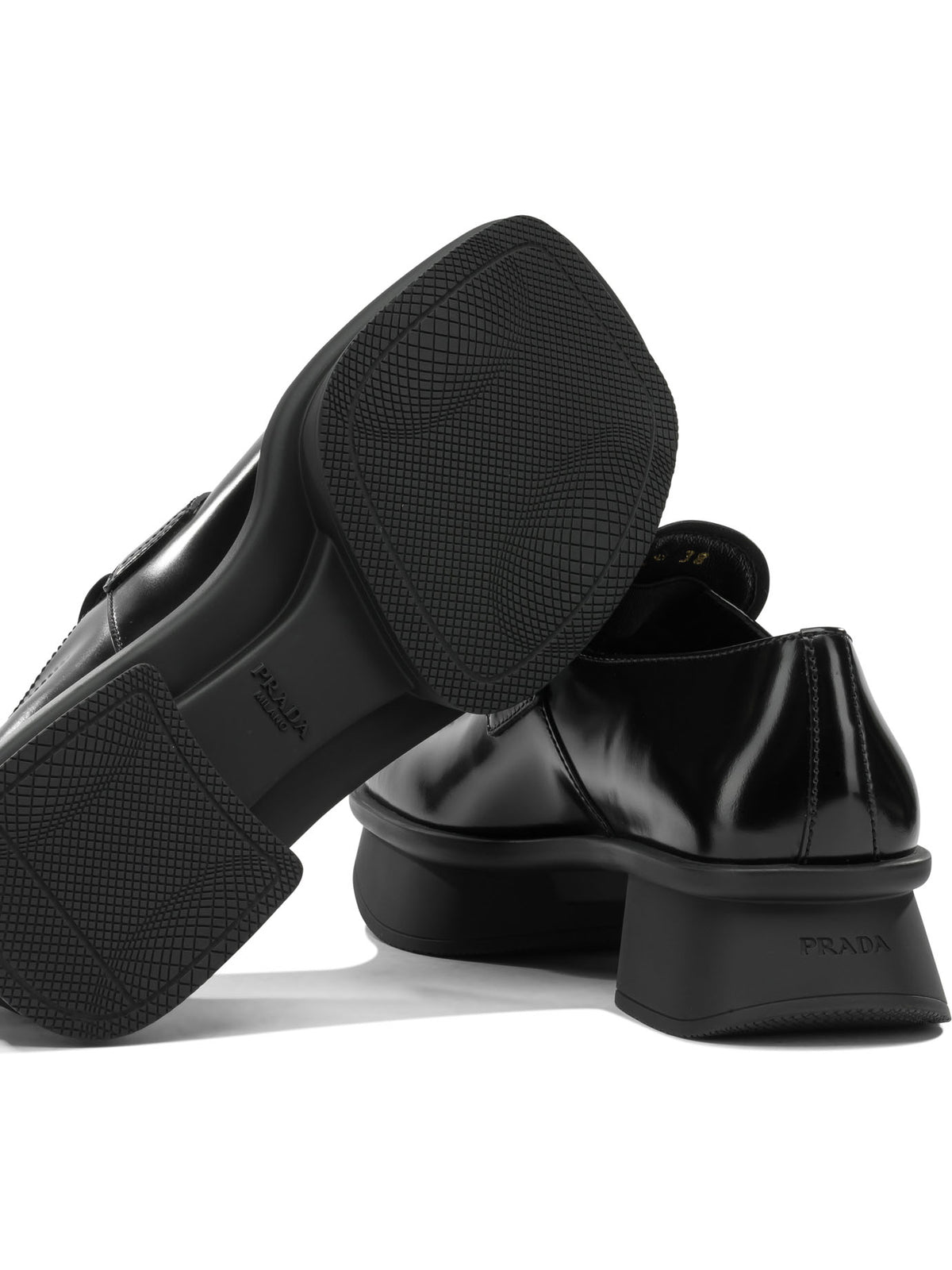 Prada Moccasins with platform - Black