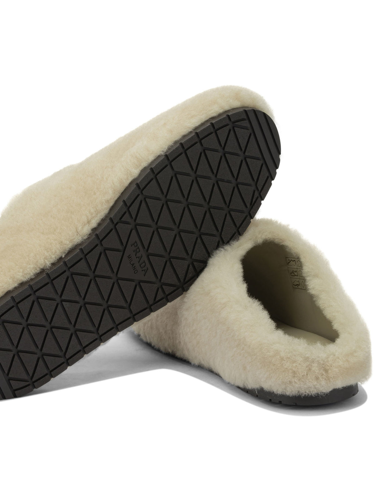 Prada Sheepskin sabots - Beige