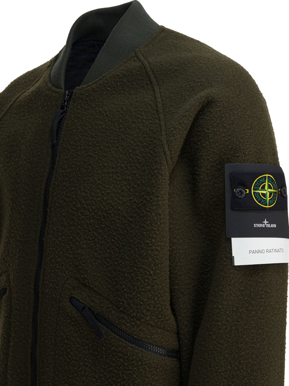 Stone Island Waterproof wool and nylon bomber jacket - Green
