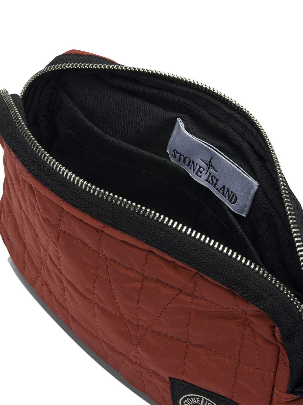 Stone Island Quilted Nylon Metal Clutch Bag - Red