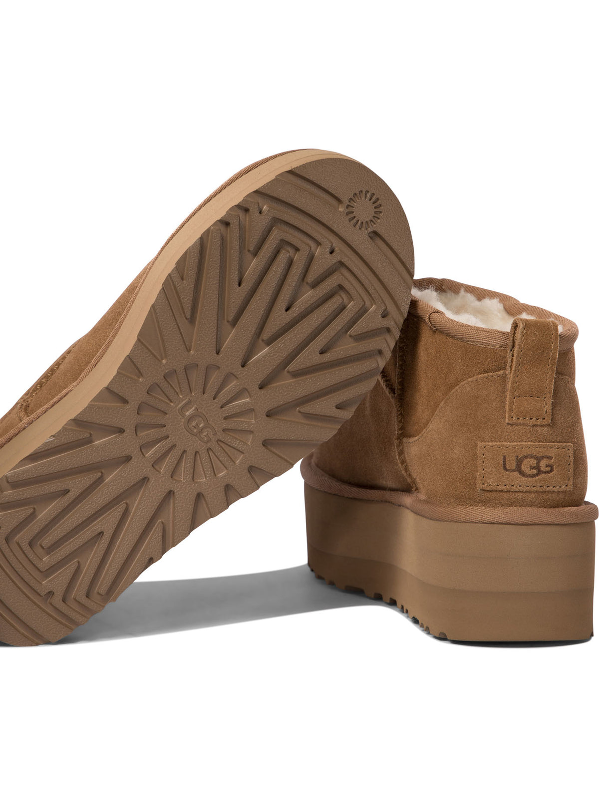 Ugg "Classic Ultra Mini Platform" ankle boots - Brown