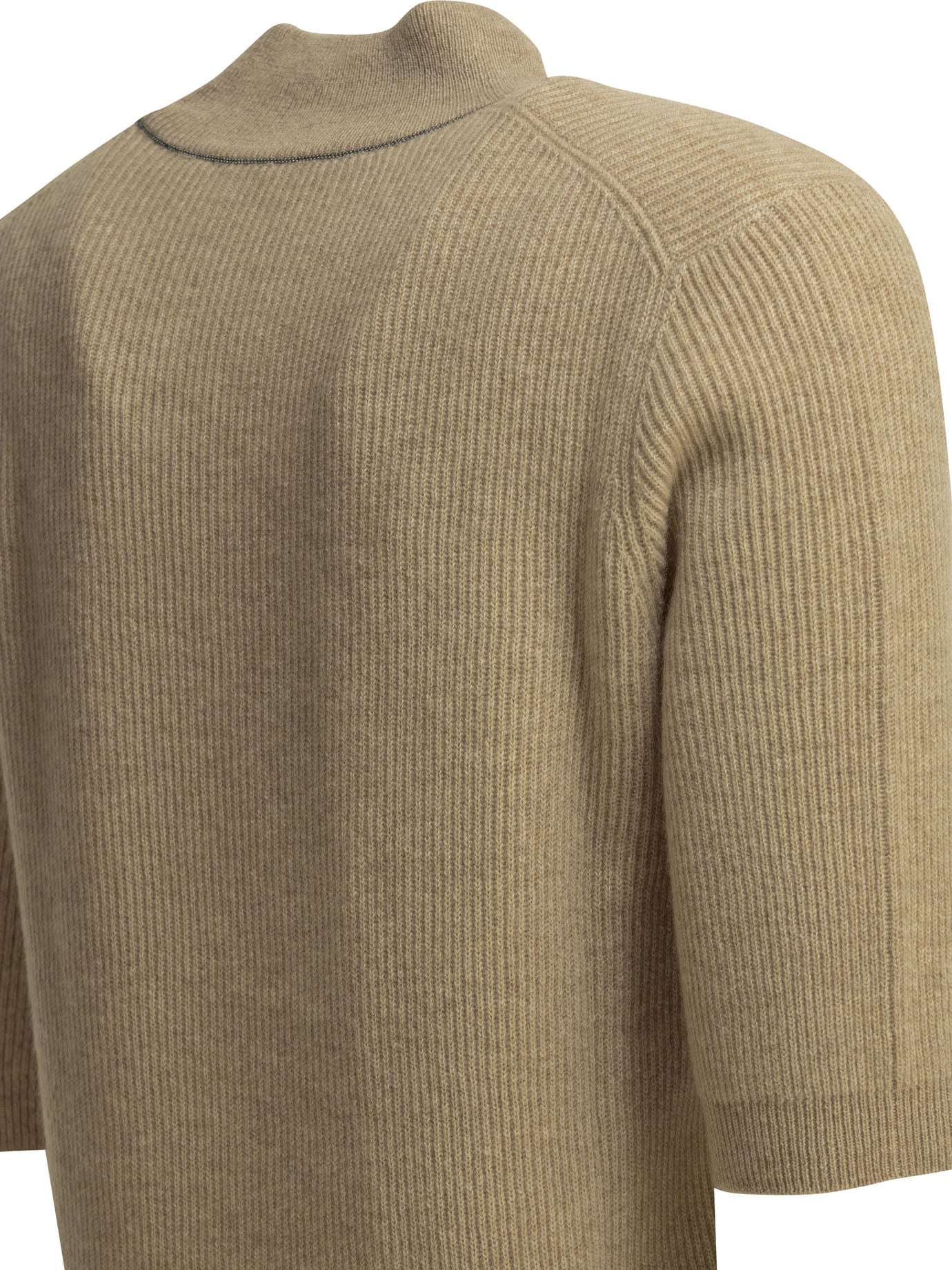 Brunello Cucinelli Cashmere Turtleneck Sweater - Beige