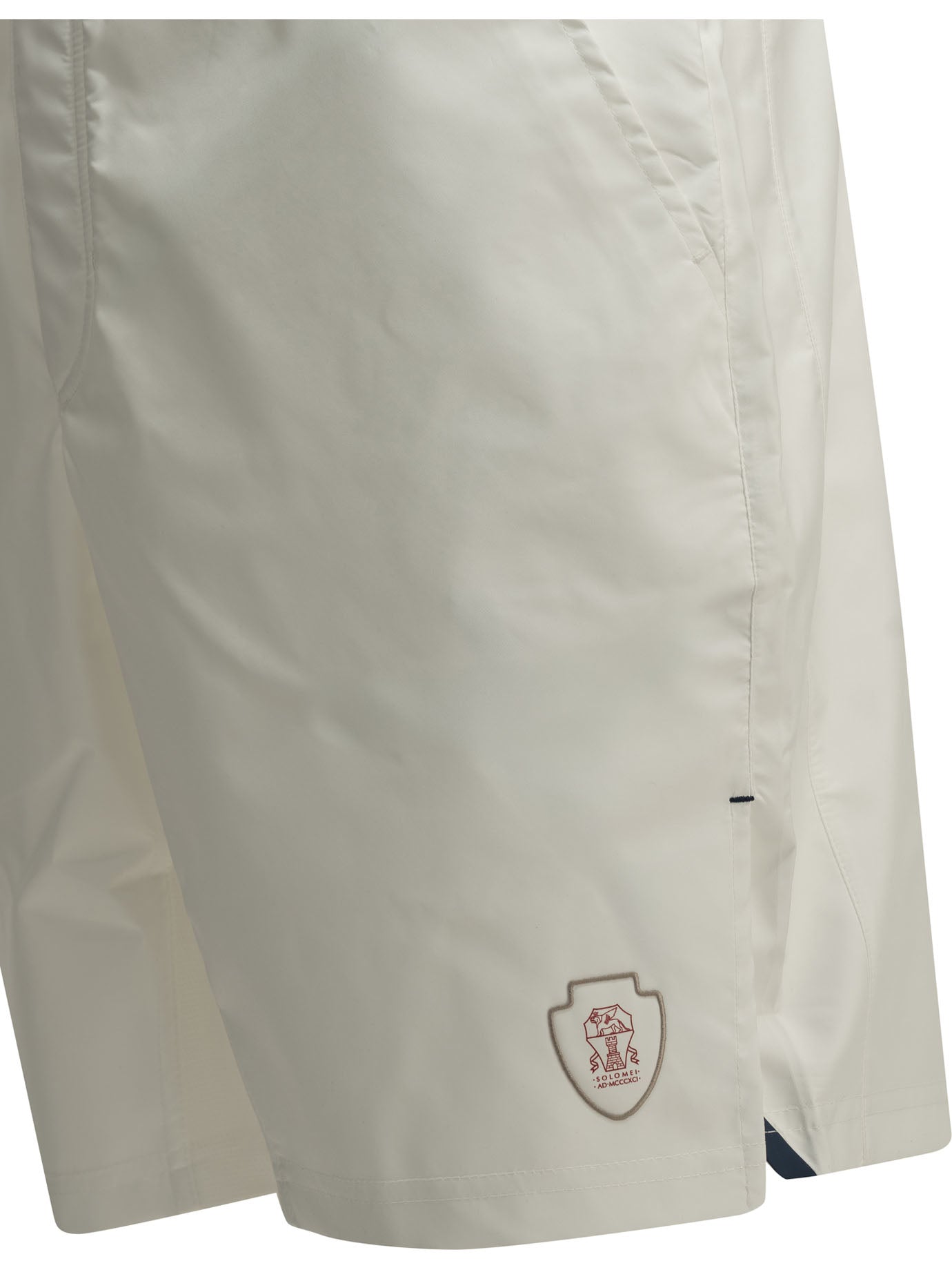 Brunello Cucinelli Logo Shorts - White