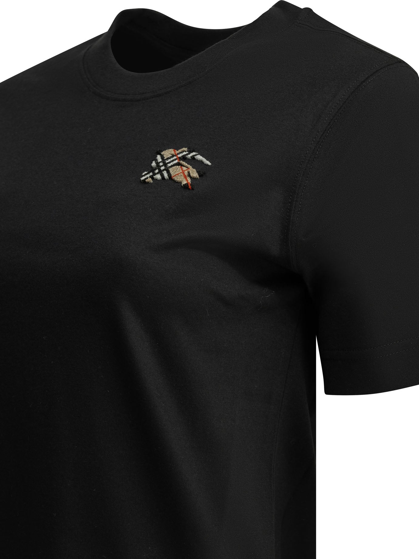 Burberry "Knight Check" crewneck T-shirt - Black