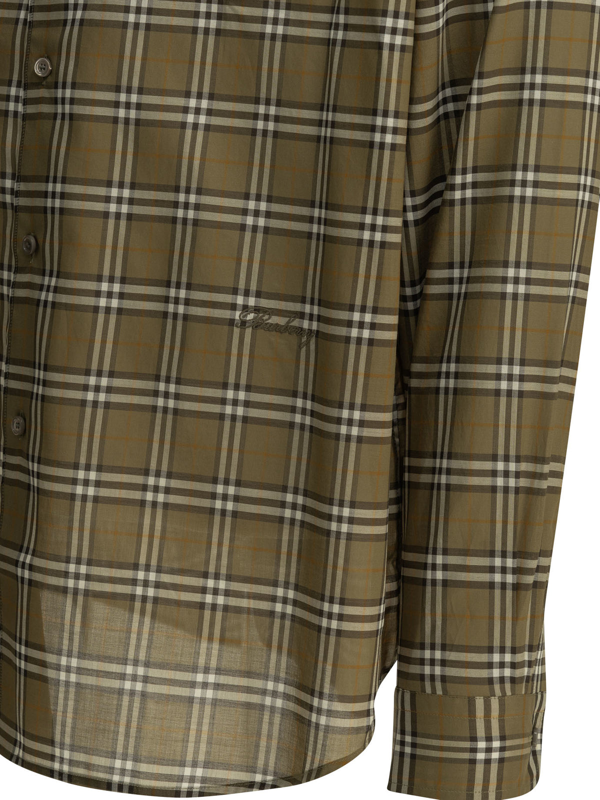 Burberry "Radmar Check" Casual Shirt - Green