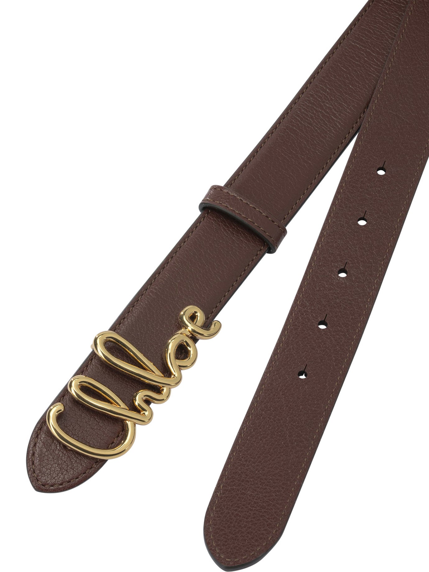 Chloé "Chloé Iconic" Leather Belt - Brown