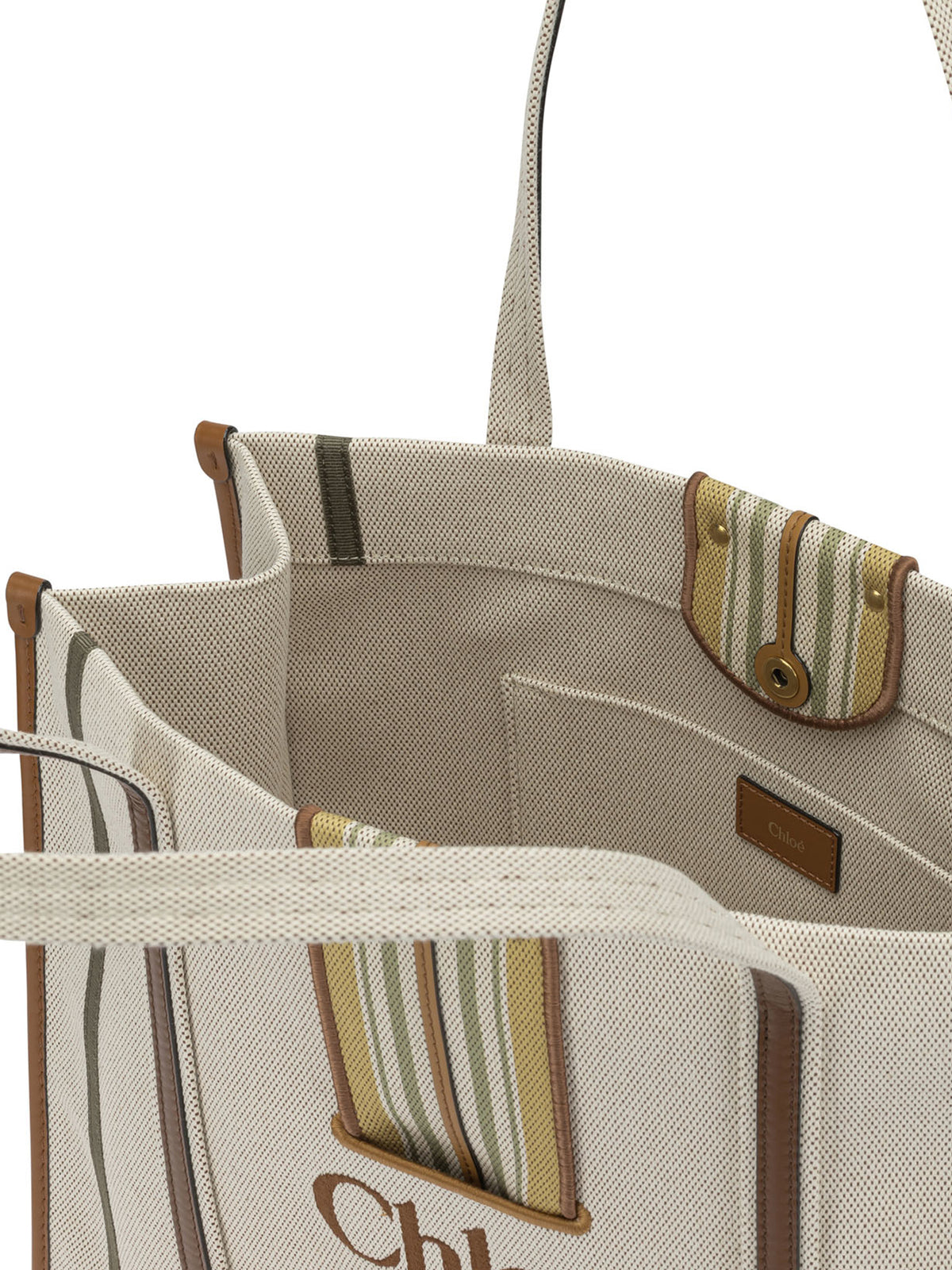 Chloé "Woody Loop" Small Shoulder Bag - Brown