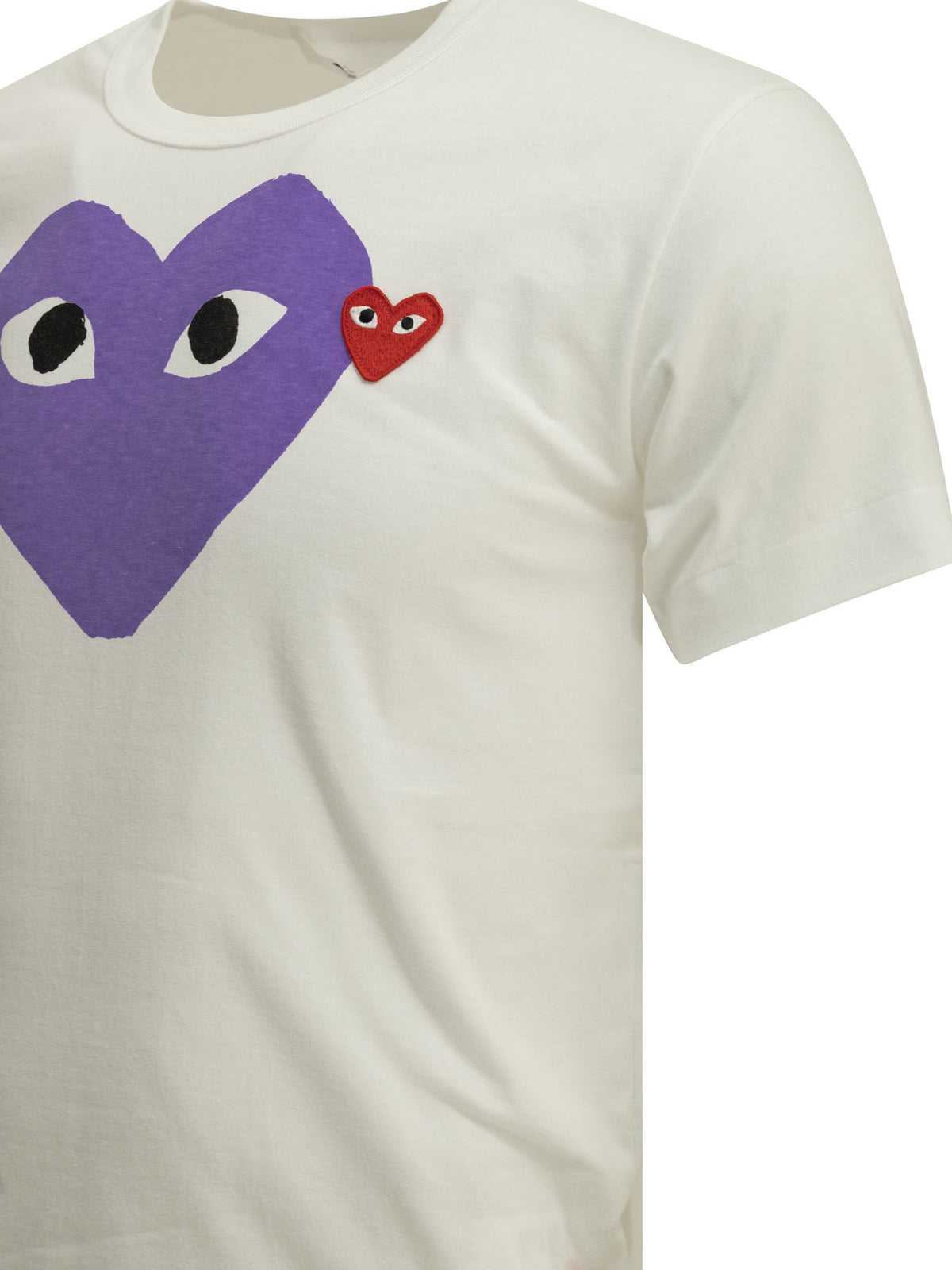 Comme des Garçons PLAY "Emblem" Crew-Neck T-Shirt - Purple