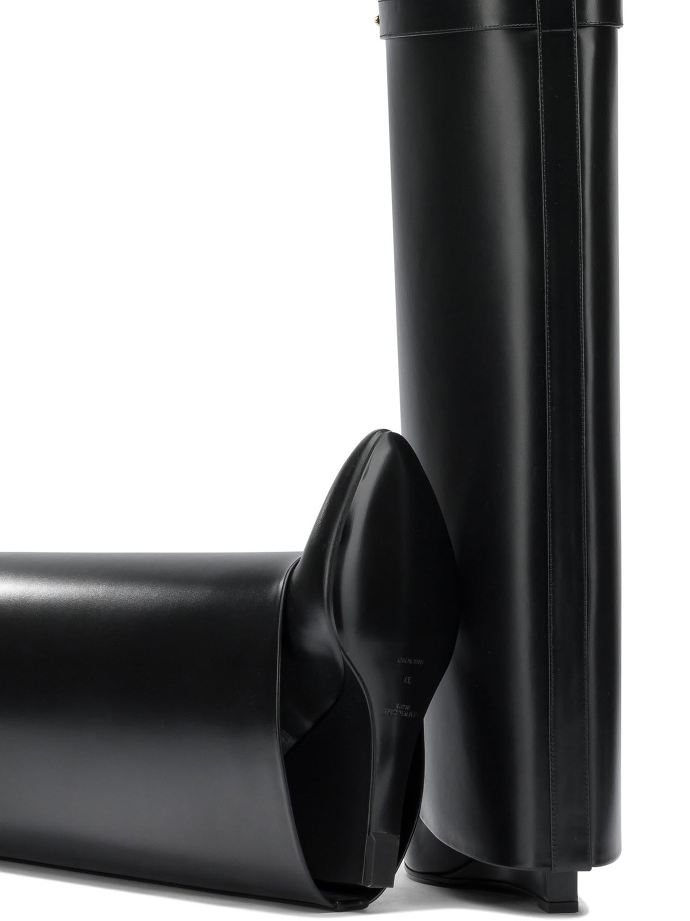 Givenchy "Shark Pinch" Knee Boots - Black