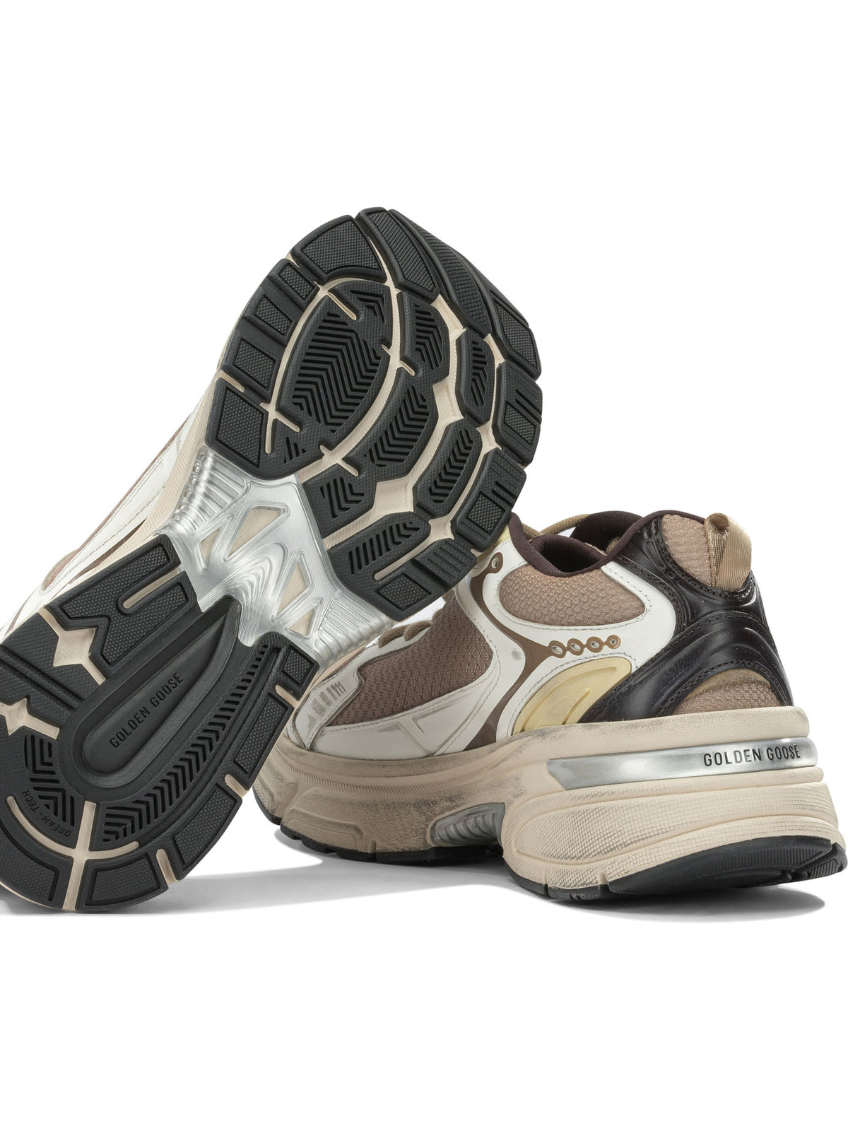 Golden Goose "Lightstar" Low-Top Sneakers - Beige