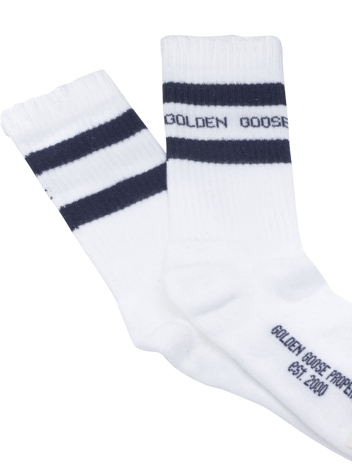 Golden Goose "Distressed" Sports Socks - Blue