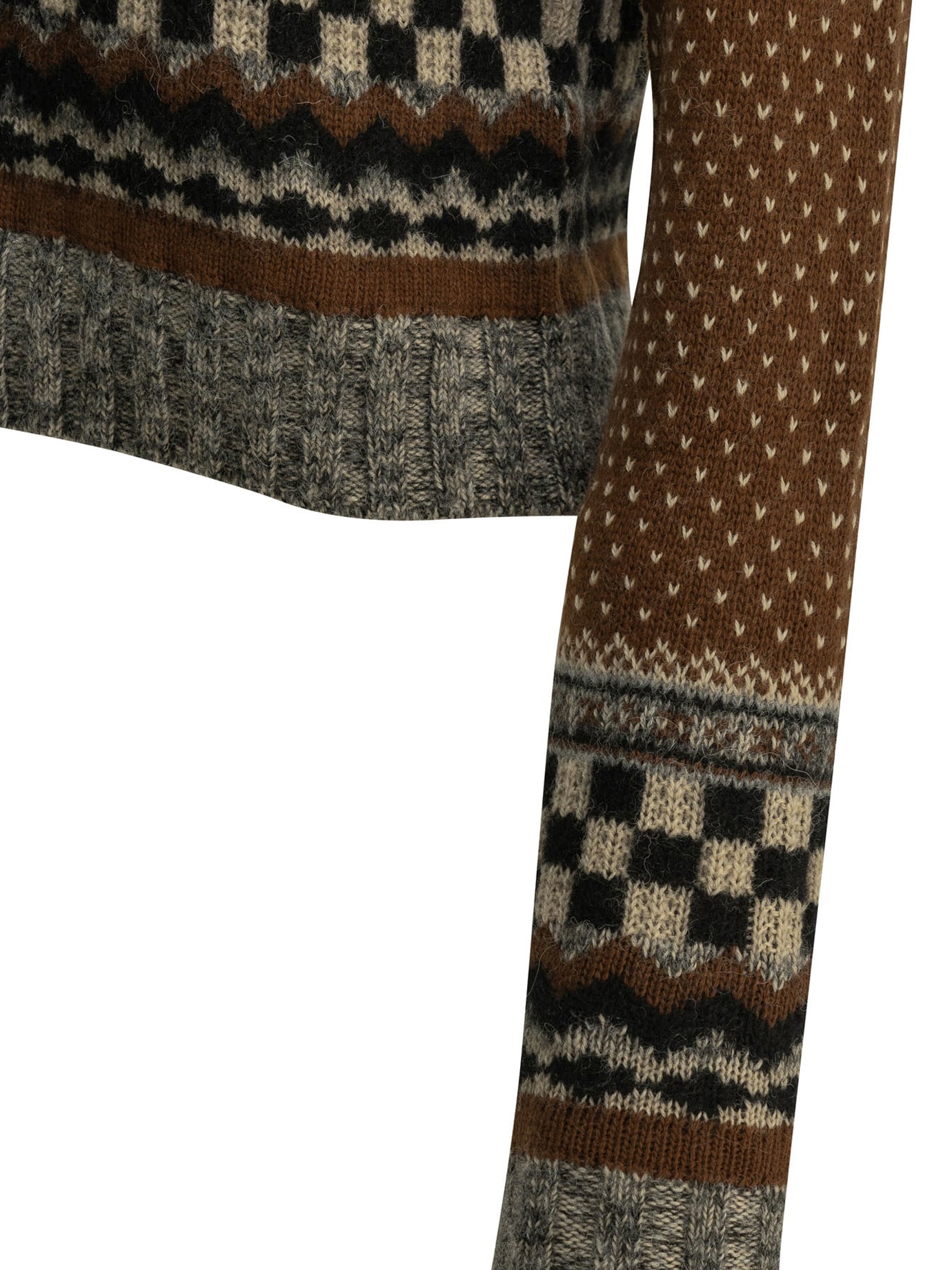 Golden Goose "Journey" Crew-Neck Sweater - Brown
