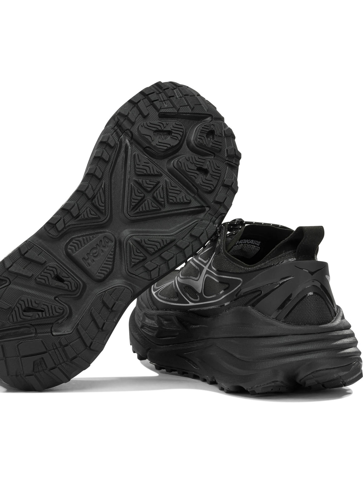 Hoka "Stinson One7" Low-Top Sneakers - Black