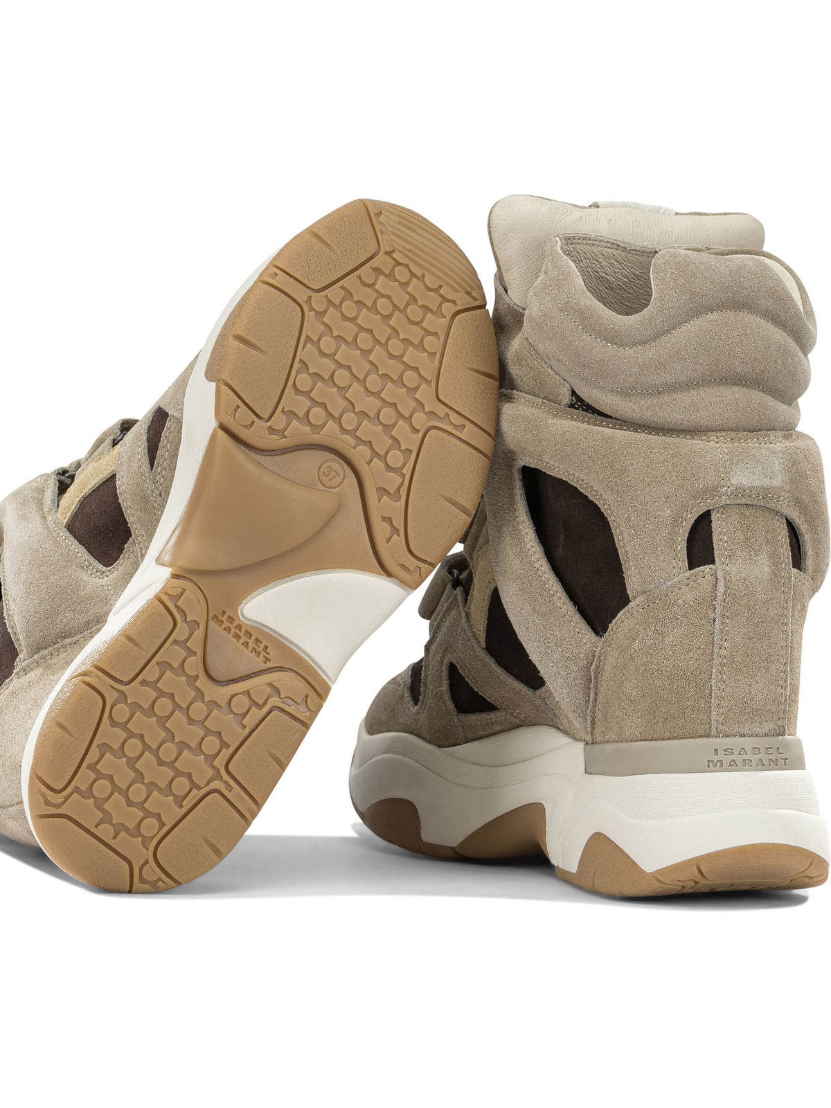 Isabel Marant "Balskee" high top sneakers - Brown