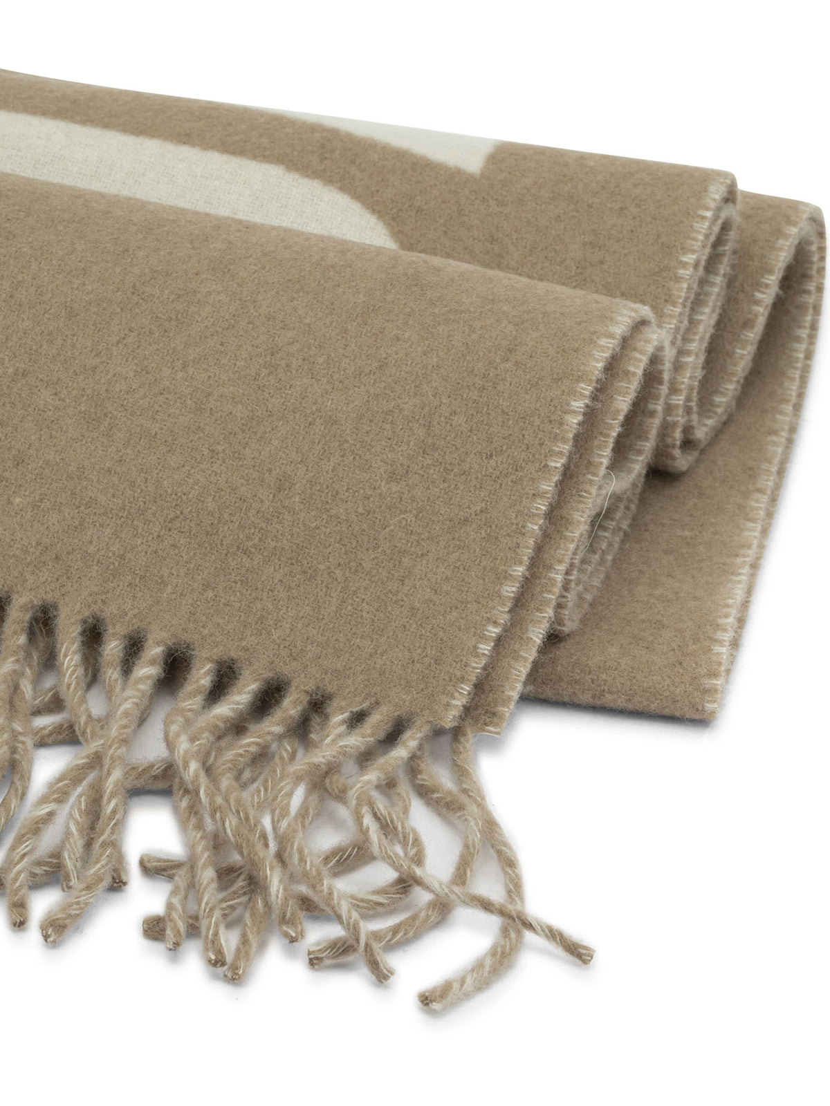 Jacquemus "Jacquemus" Fringed Scarf - Beige