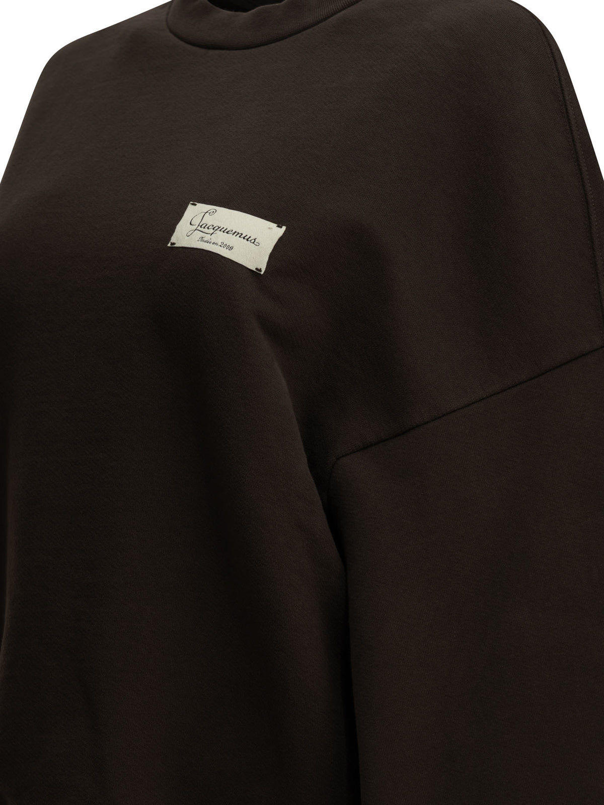 Jacquemus "Le Sweatshirt Montaigne" Crew-Neck Sweatshirt - Brown
