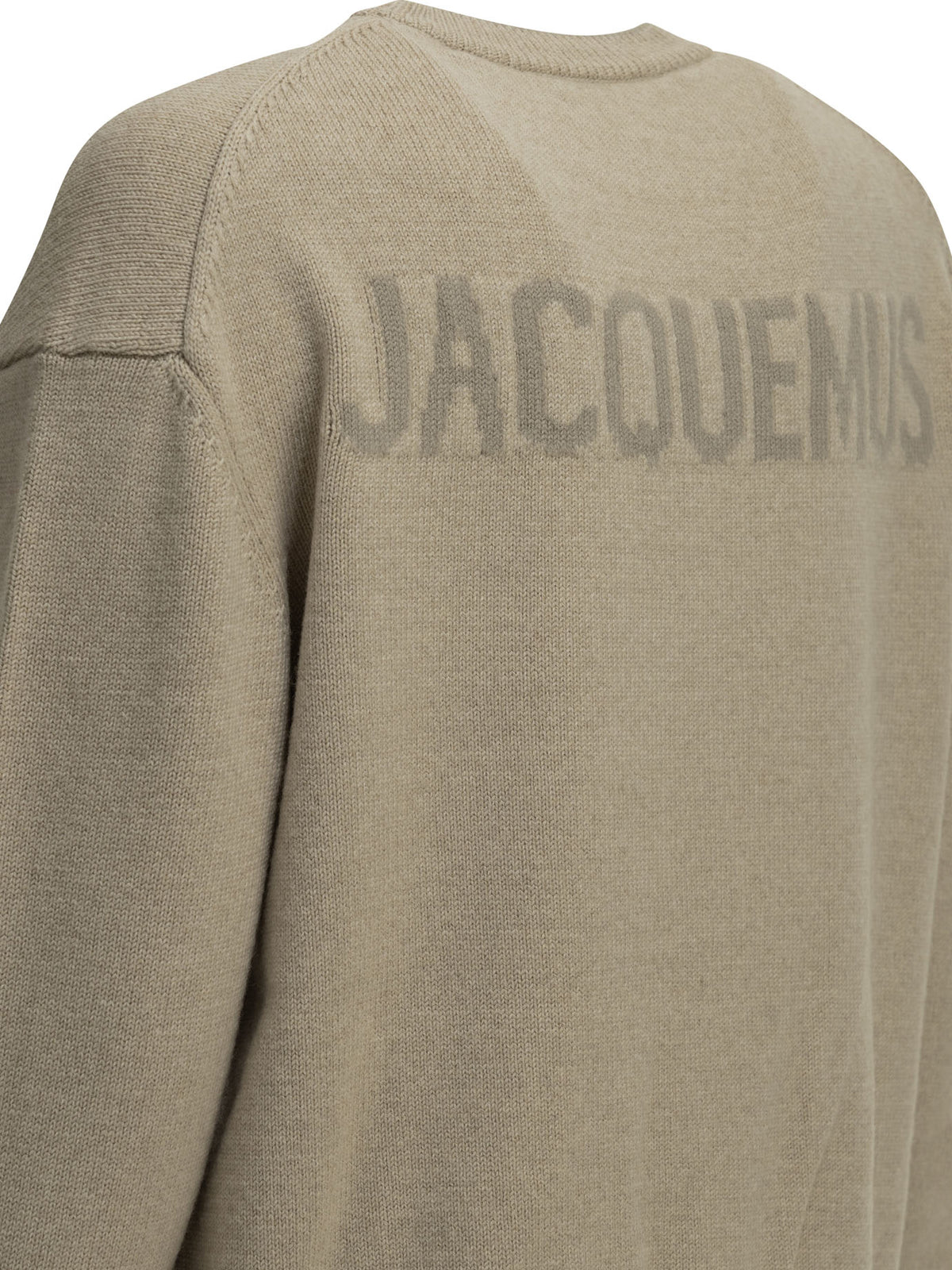 Jacquemus "La Maille Moulin" Crew-Neck Sweater - Beige