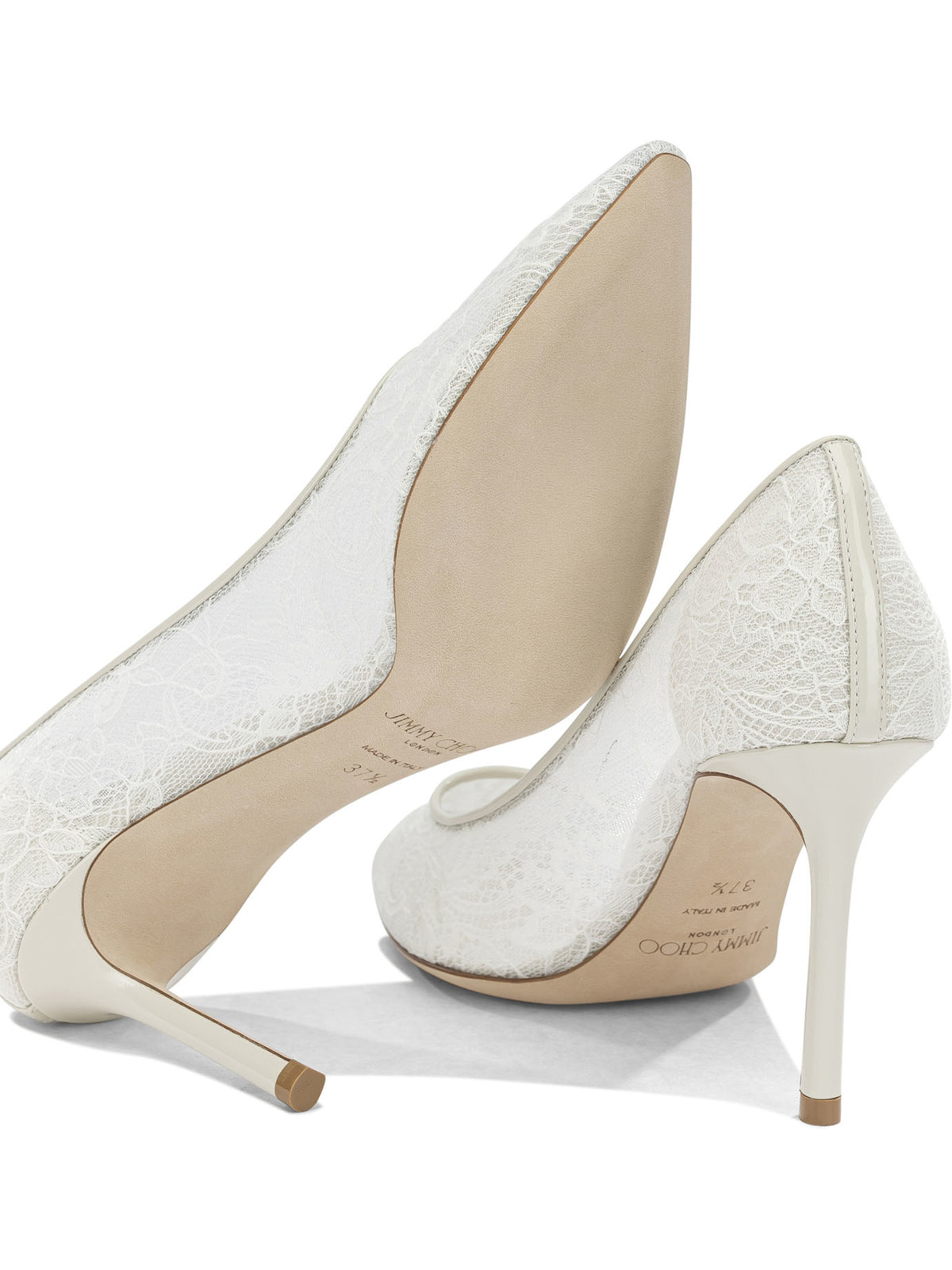 Jimmy Choo "Romy 85MM" Pumps - White