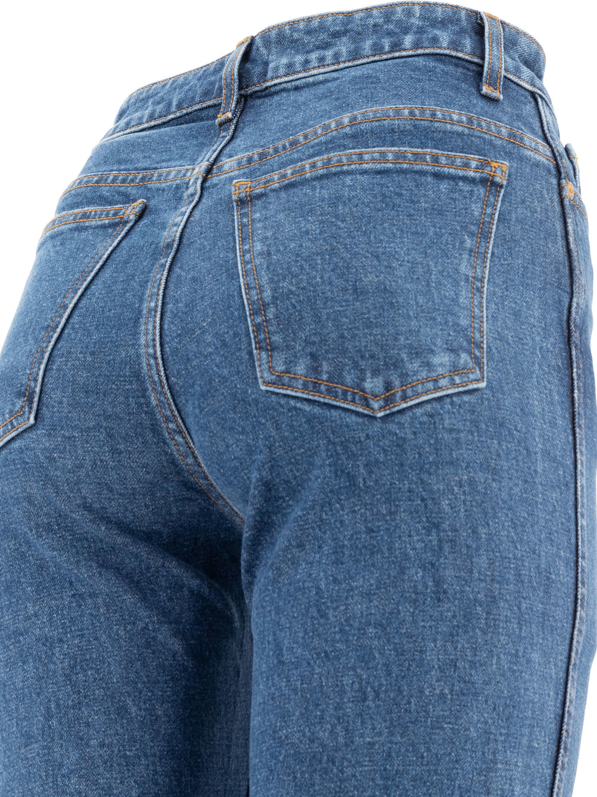 Khaite "Danielle" Straight-Leg Jeans - Blue