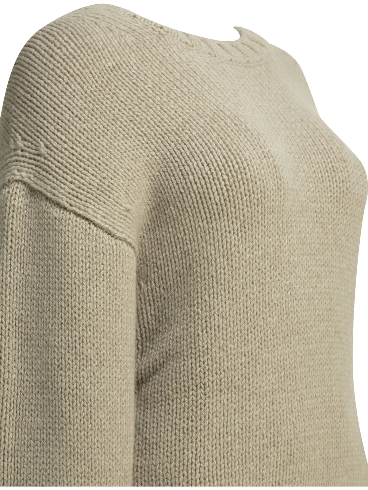 Khaite "Gemma" Crew-Neck Sweater - White