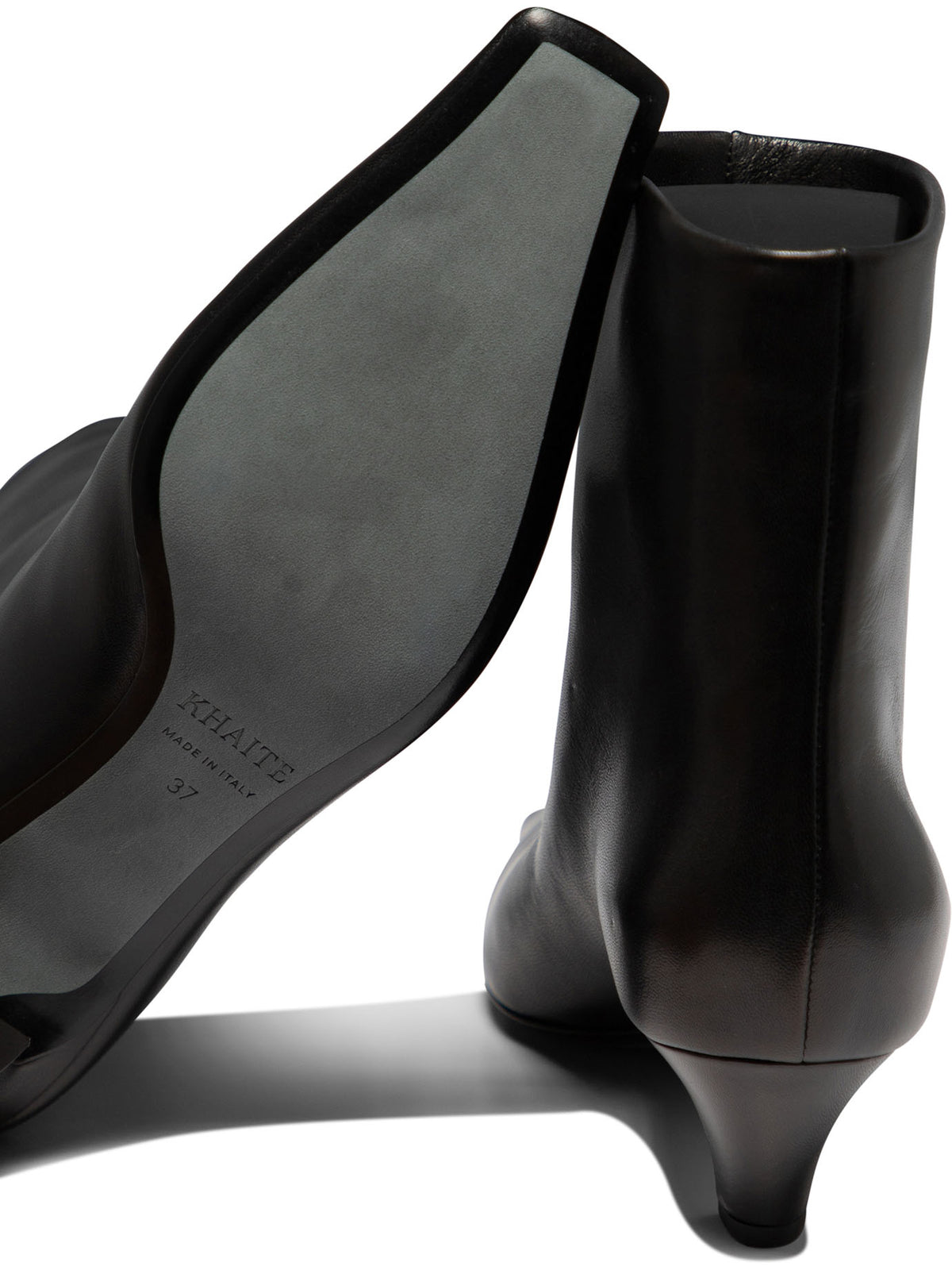 Khaite "Arizona" Pull-On Ankle Boots - Black
