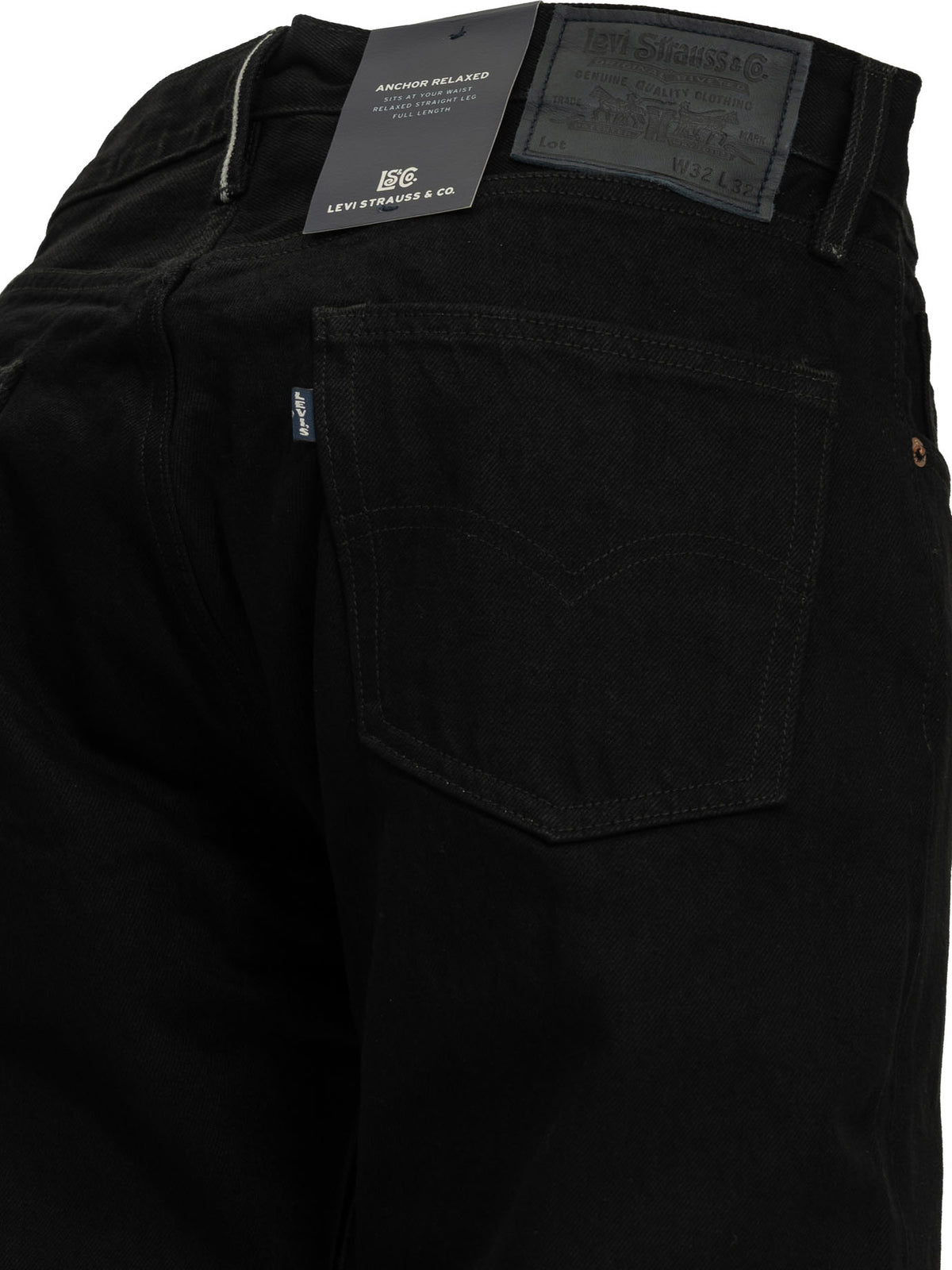 Levi's "Anchor Relaxed" Straight Leg Jeans - Black