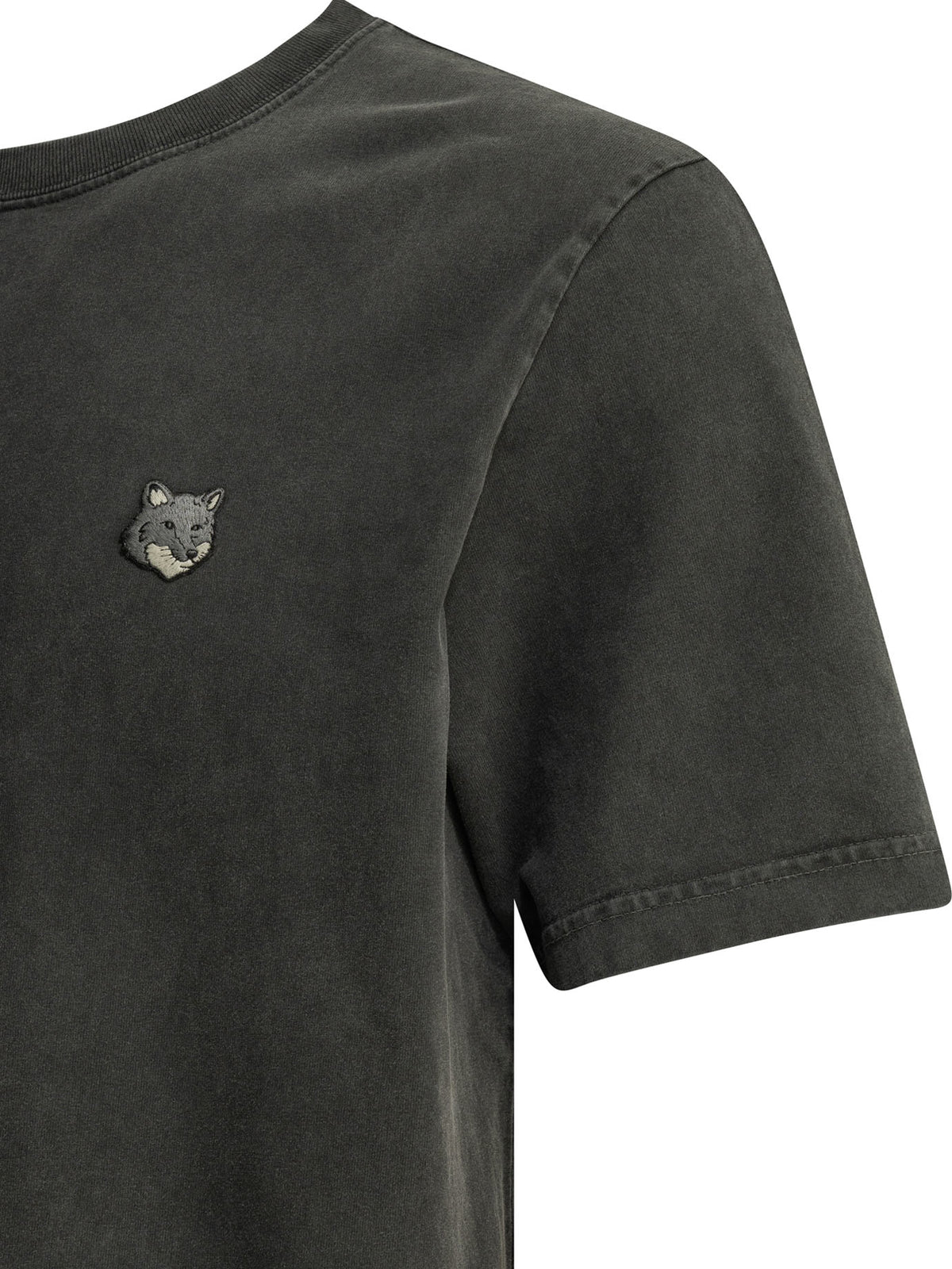 Maison Kitsuné "Fox Head Faded" Crew-Neck T-Shirt - Black