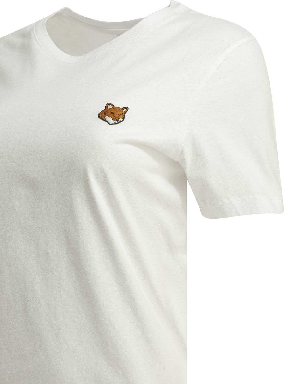 Maison Kitsuné "Fox Head" Crew-Neck T-Shirt - White