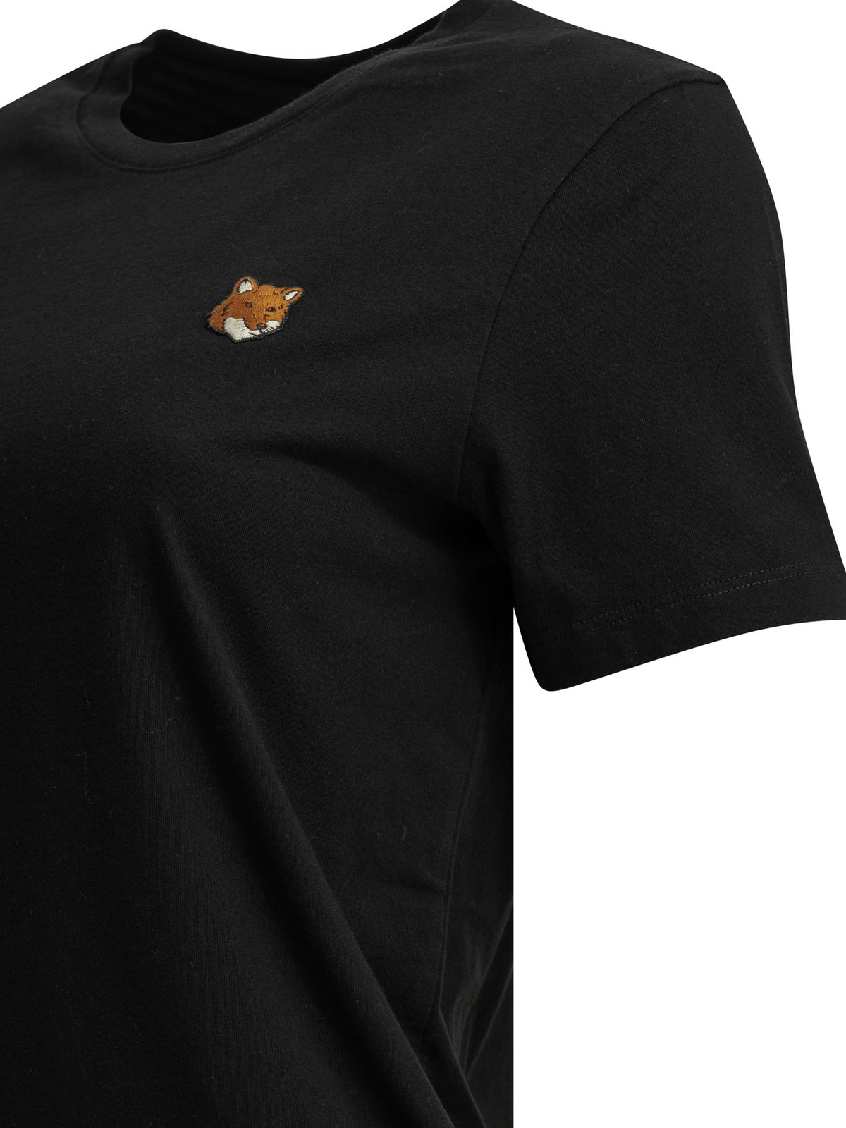Maison Kitsuné "Fox Head" Crew-Neck T-Shirt - Black