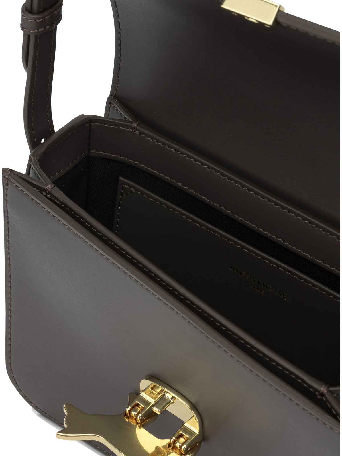 Maison Kitsuné "Edie" Small Croosbody Bag - Brown