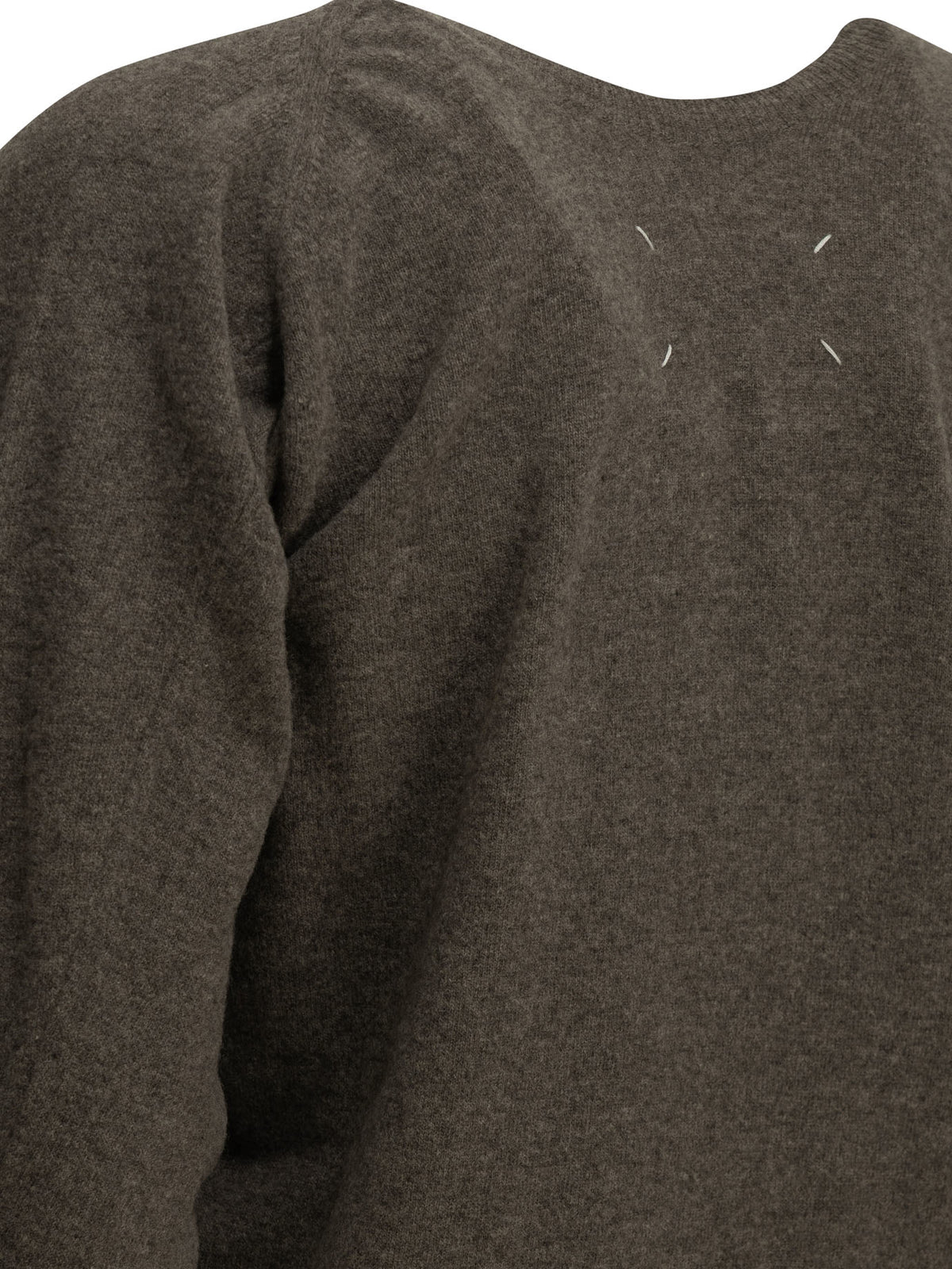 Maison Margiela "Lived-in" V-neck Sweater - Brown
