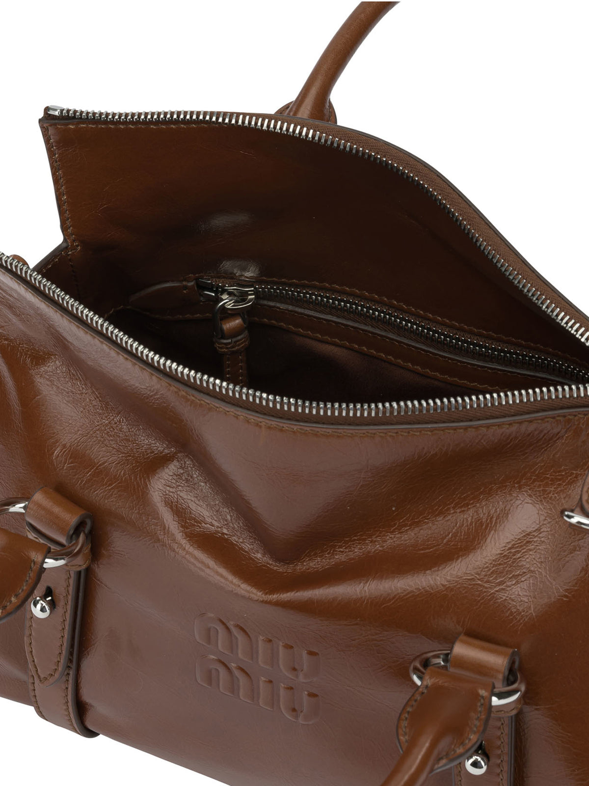 Miu Miu Small handbag with logo - Brown