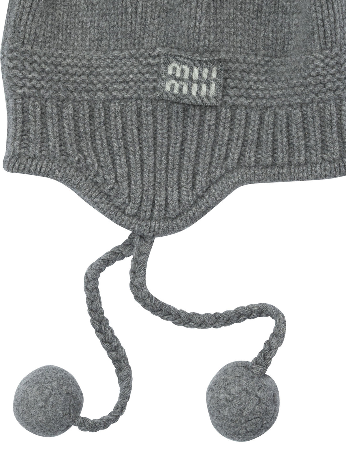 Miu Miu Virgin wool and cashmere beanie - Grey