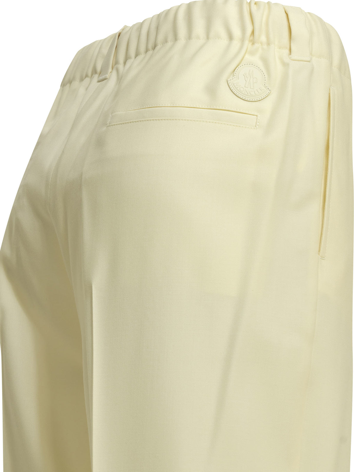 Moncler Casual pants made of virgin wool - White