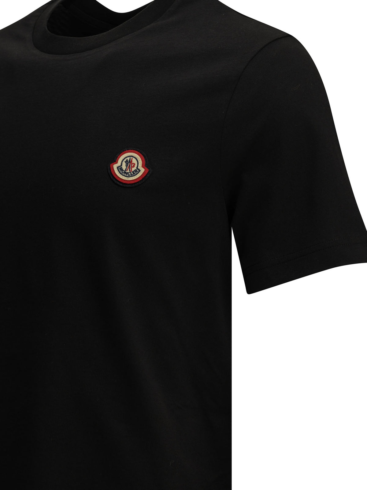Moncler Crewneck T-shirt with logo - Black
