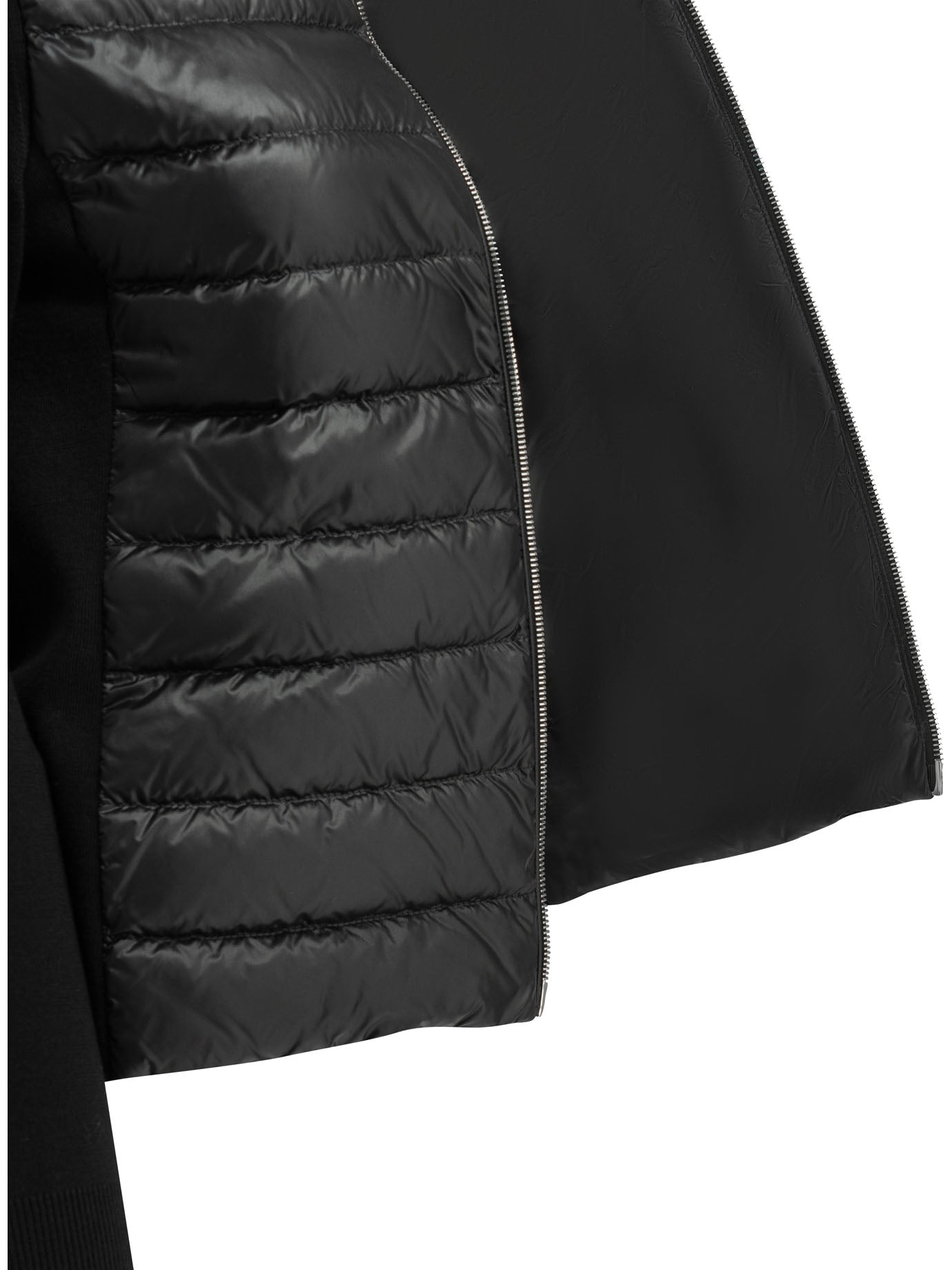 Moncler Padded wool cardigan - Black