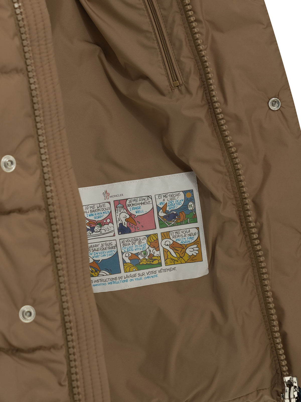 Moncler "Maya 70" Short Down Jacket - Beige