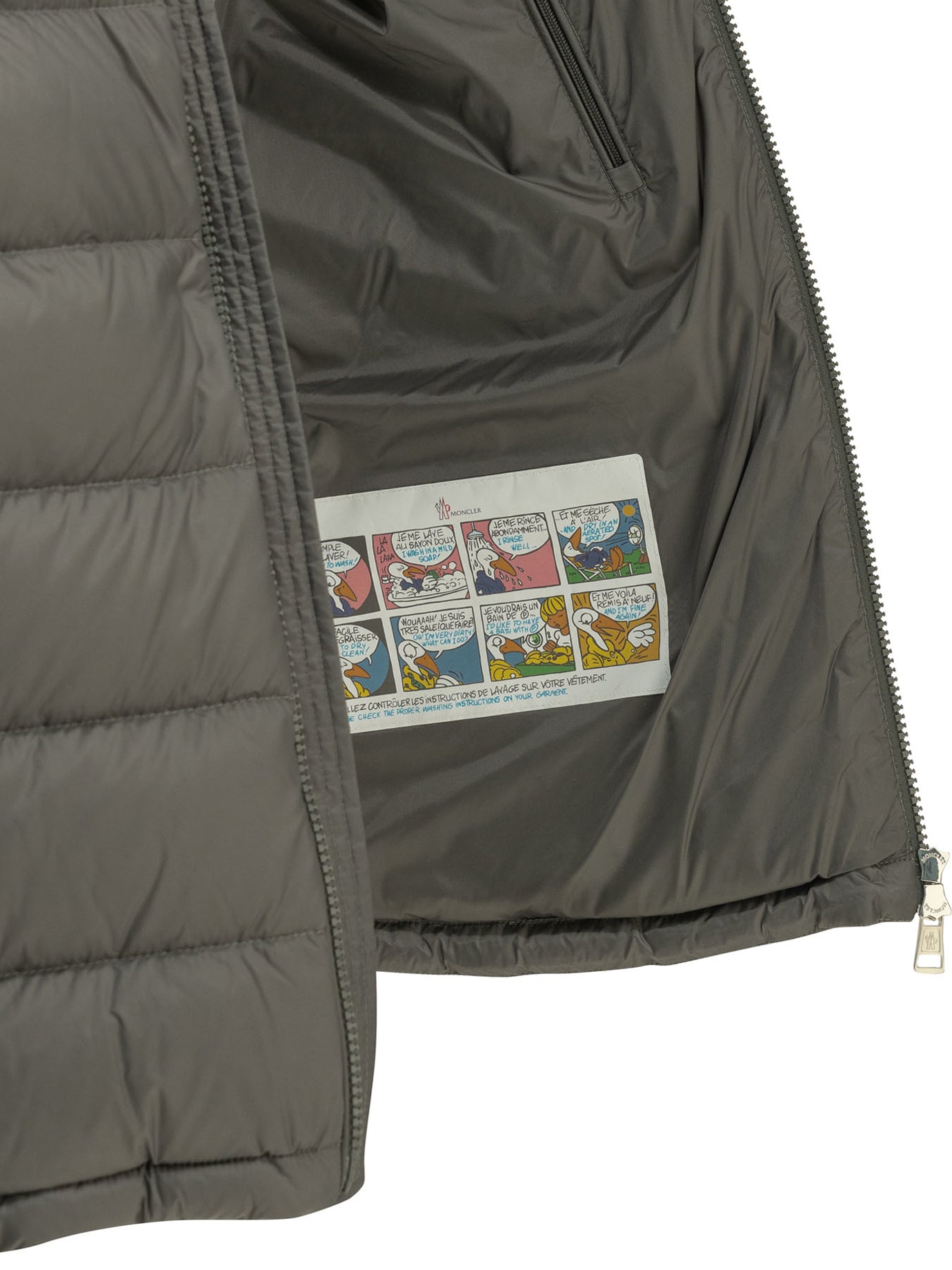 Moncler "Verith" Short Down Jacket - Grey