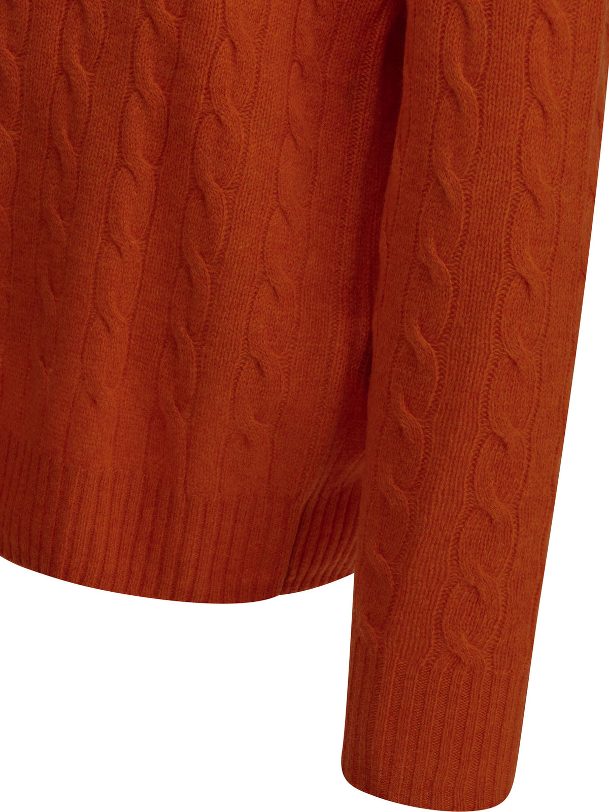 Polo Ralph Lauren Wool and cashmere crew-neck sweater with logo - Orange