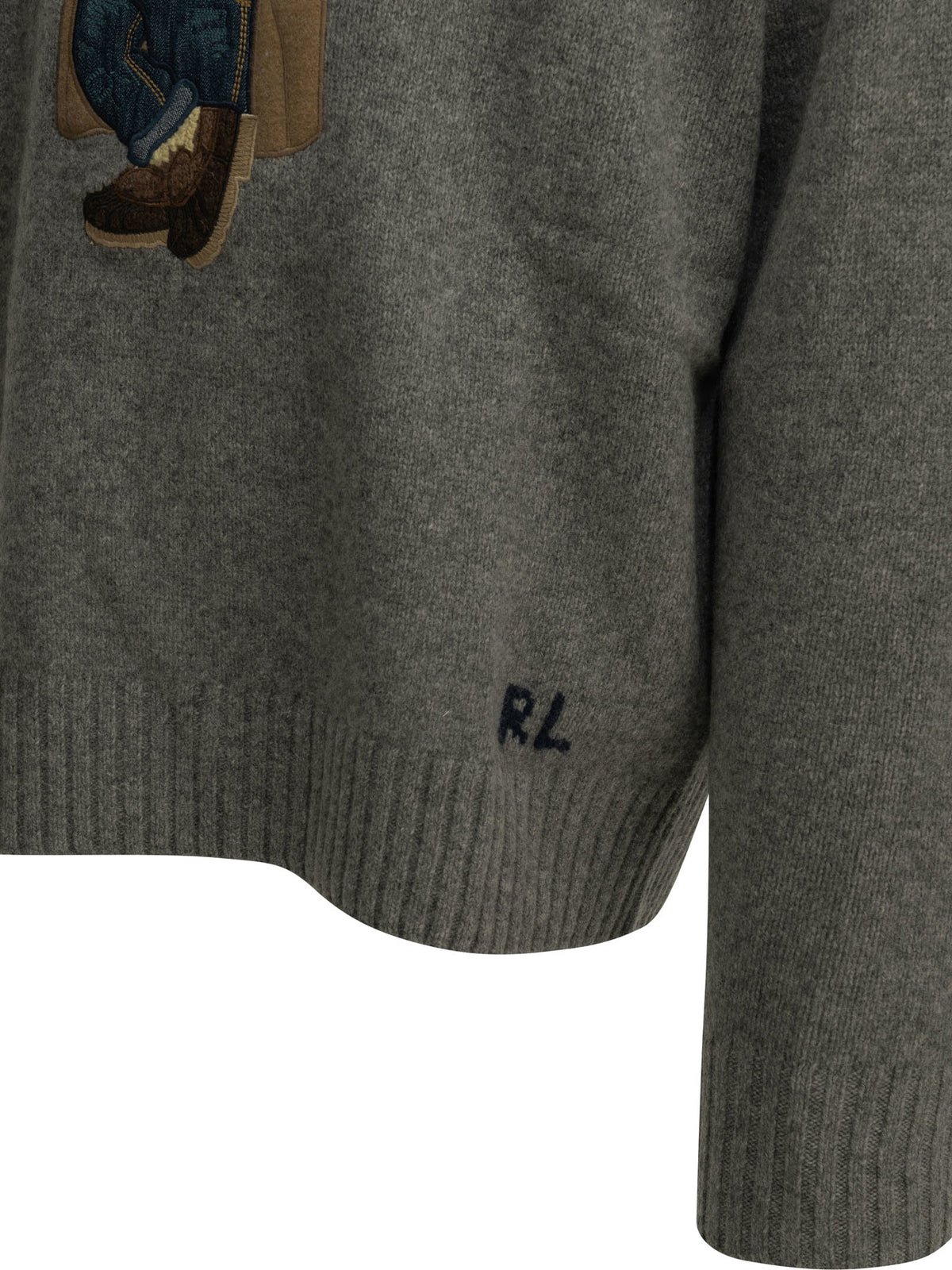 Polo Ralph Lauren "Polo Bear" Crew-Neck Sweater - Grey