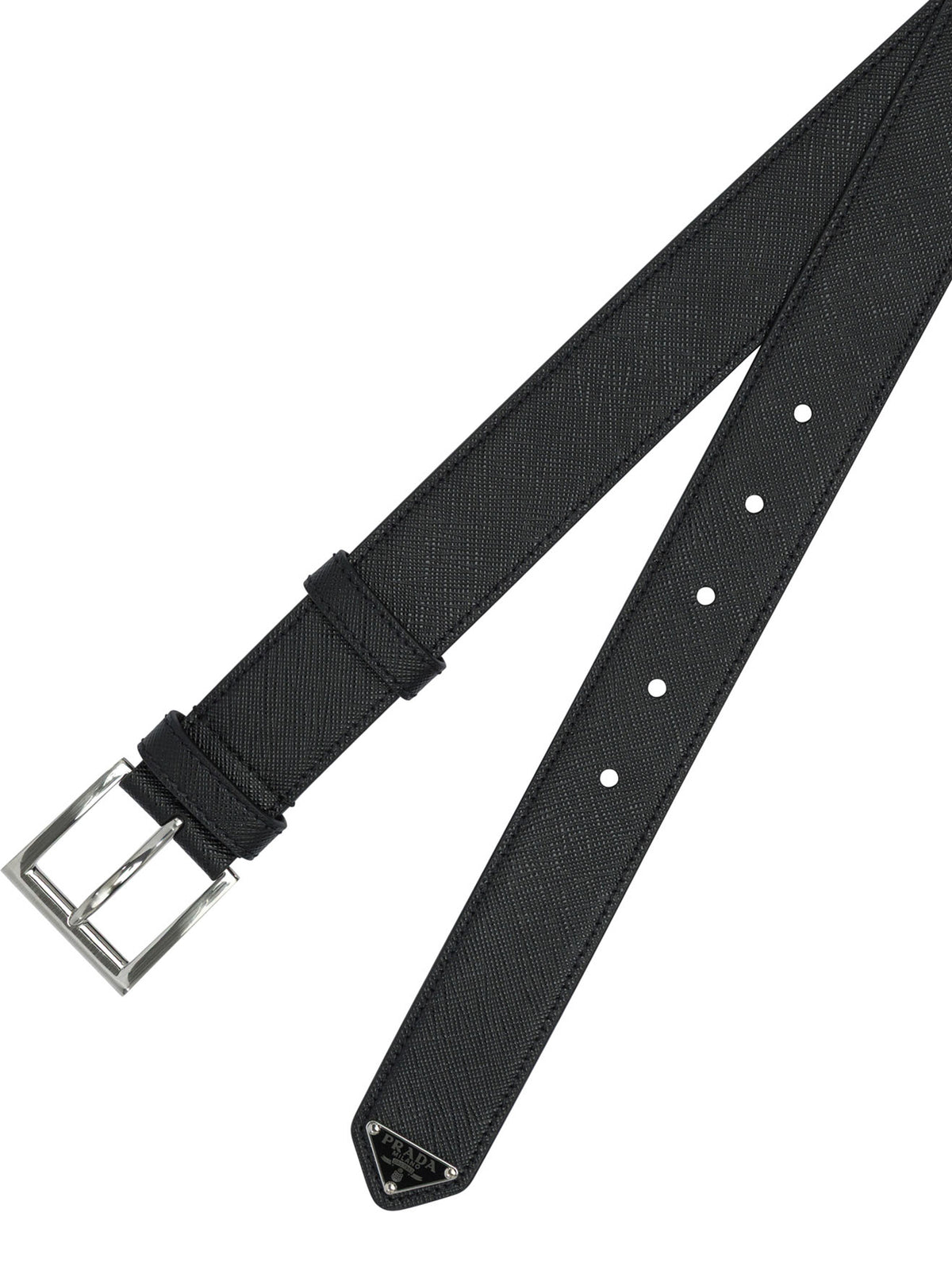 Prada Saffiano leather belt - Black