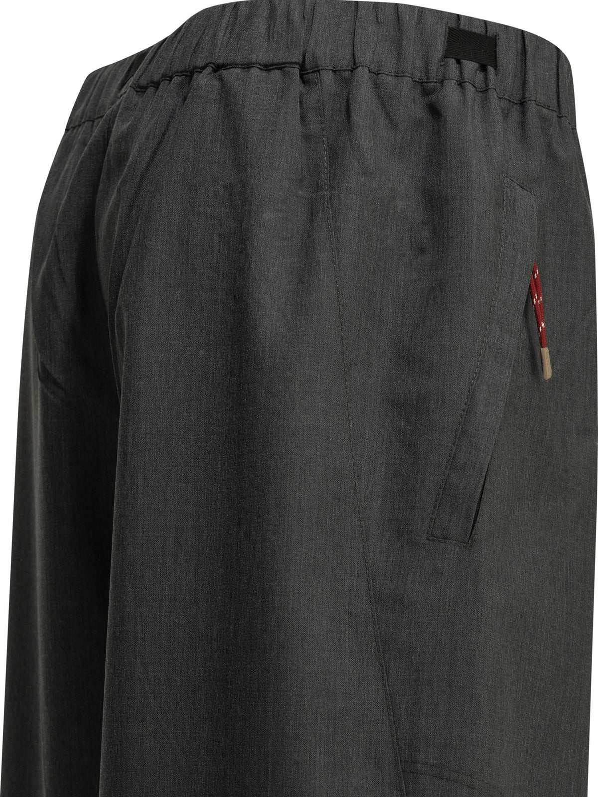 Prada Wool Parachute Pants - Grey