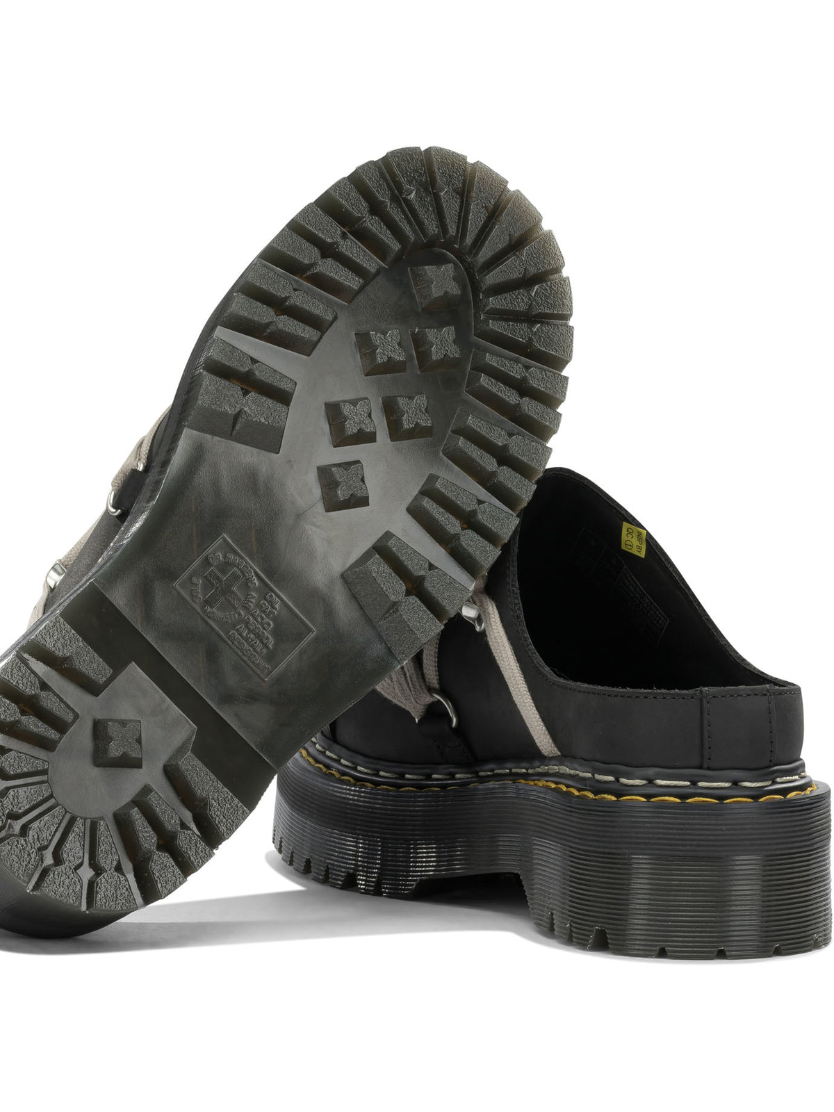 Rick Owens "Rick Owens x Dr. Martens - Quad Sole Megalace" Mules - Black
